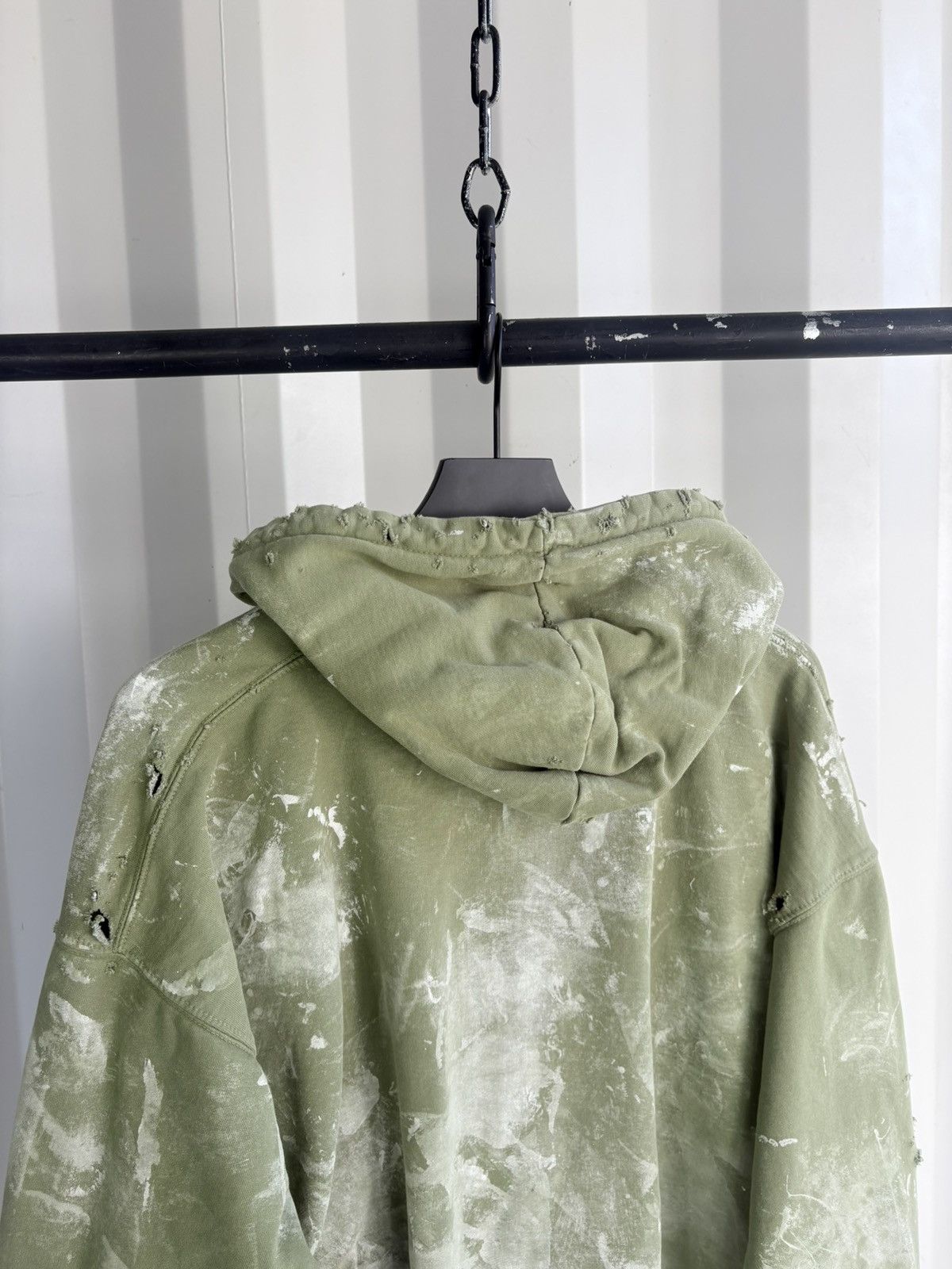 Vintage Thrashed Faded Distressed Zip Hoodie Grunge Band Size US XL / EU 56 / 4 - 4 Thumbnail