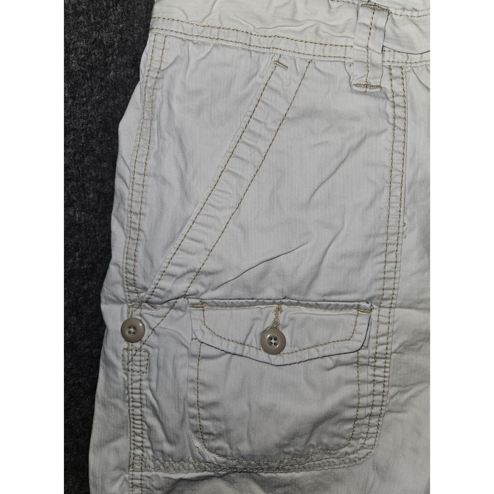 Ralph Lauren VINTAGE Polo Jeans Co Ralph Lauren Shorts Womens 14 White Cargo Twill 7 Inch Relaxed Size 36" / US 14 / IT 50 - 6 Thumbnail
