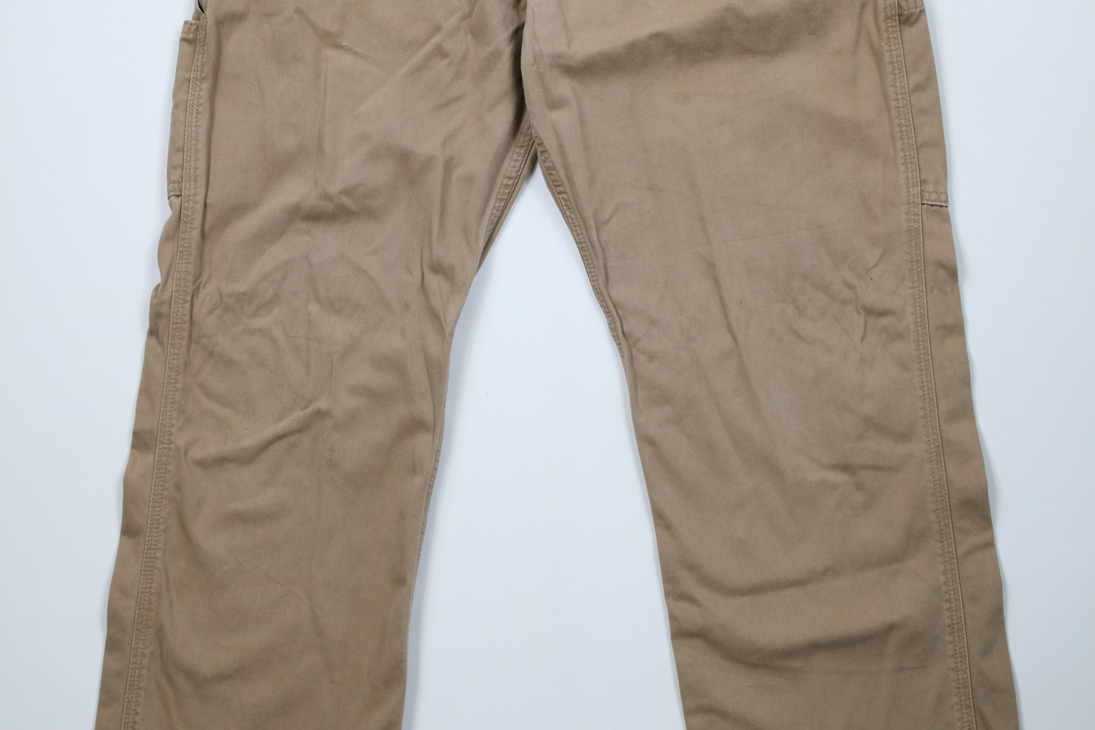 Carhartt Vintage Carhartt Spell Out Wide Leg Dungaree Pants Khaki Size US 38 / EU 54 - 3 Thumbnail