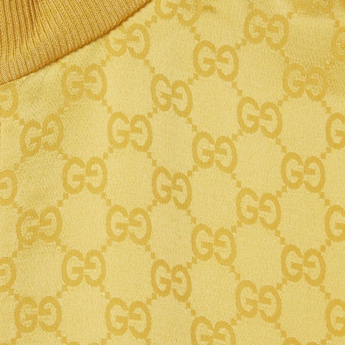 Gucci GUCCI Yellow GG Jacquard Zip Track Jacket New & Authentic Size S / US 4 / IT 40 - 2 Thumbnail