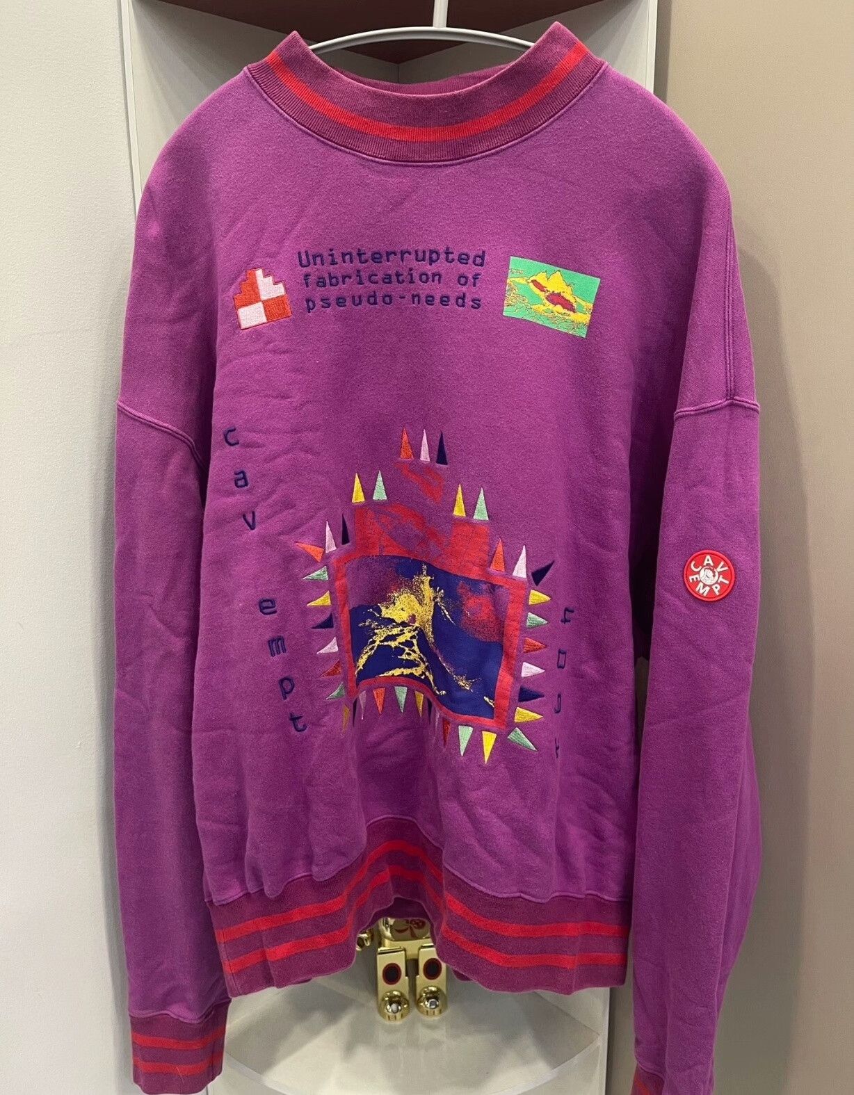 Cav Empt c.e Cav Empt uninterrupted embroidered sweatshirt Size US L / EU 52-54 / 3 - 1 Thumbnail