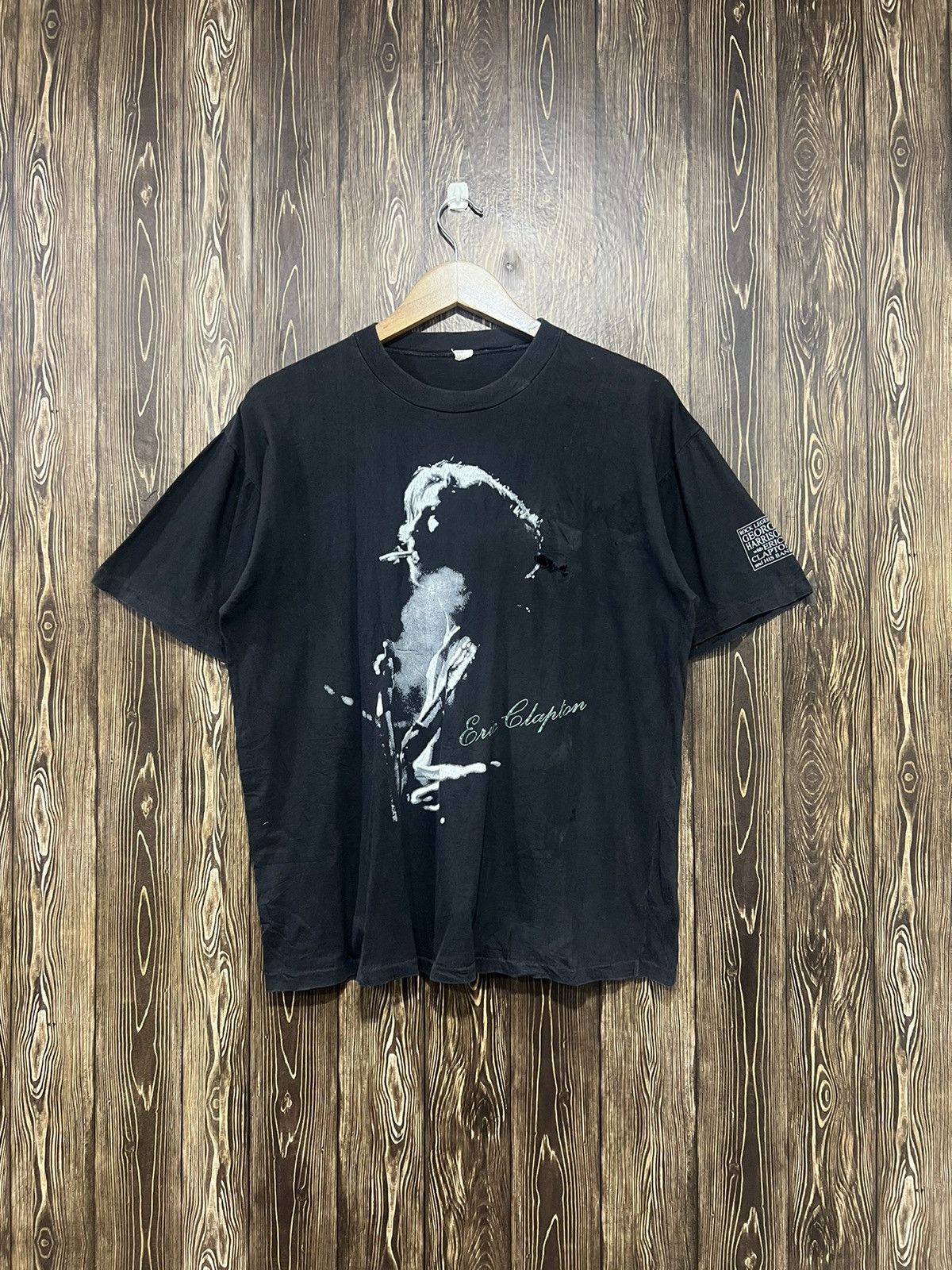Band Tees × Vintage Vintage 90s Eric Clapton Tour Tshirt Size US L / EU 52-54 / 3 - 1 Thumbnail