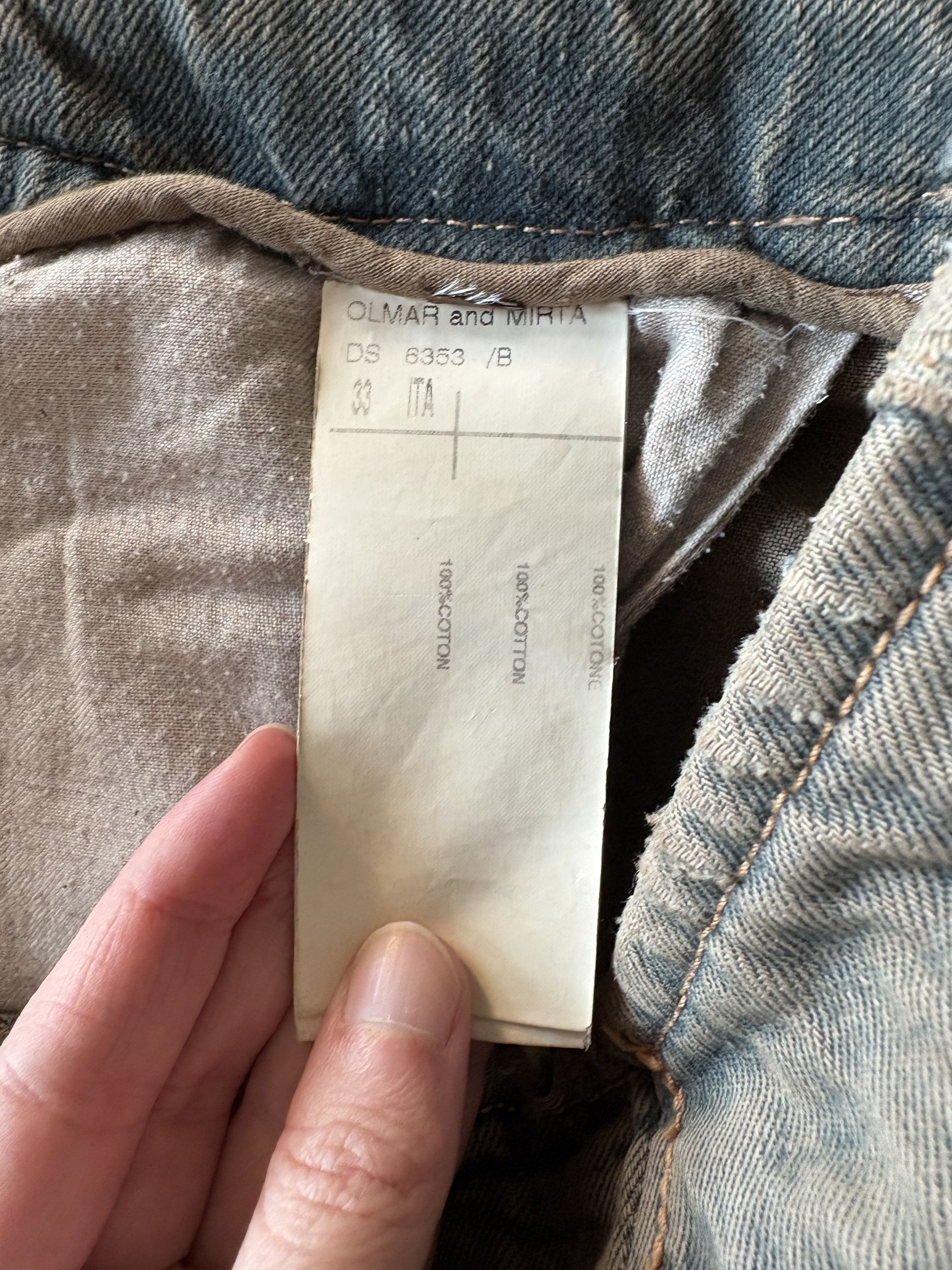 Rick Owens FW25 Concordians Denim Sliced Maxi Skirt / Slivered Skirt Size 24" / US 00 / IT 34 - 7 Thumbnail