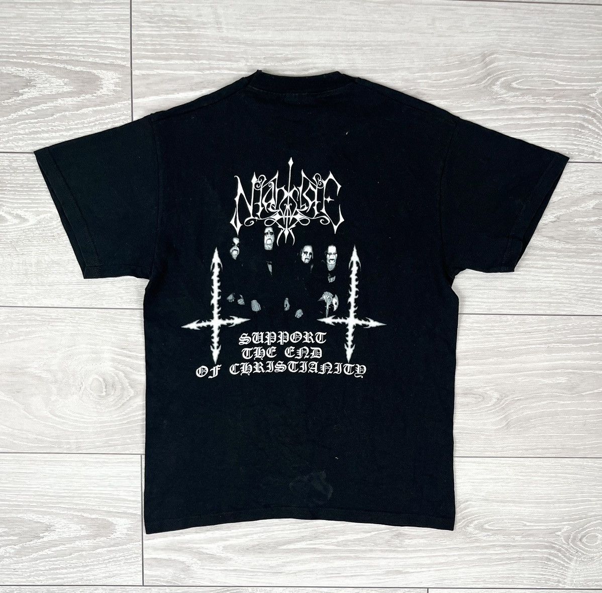 Band Tees Niahslae True Finnish Black Metal Band Rock T Shirt Size US M / EU 48-50 / 2 - 2 Thumbnail