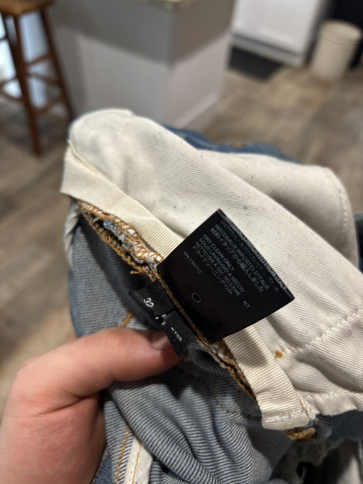 Amiri Lightwash Pajama Patch Distressed Jeans Size US 32 / EU 48 - 5 Thumbnail