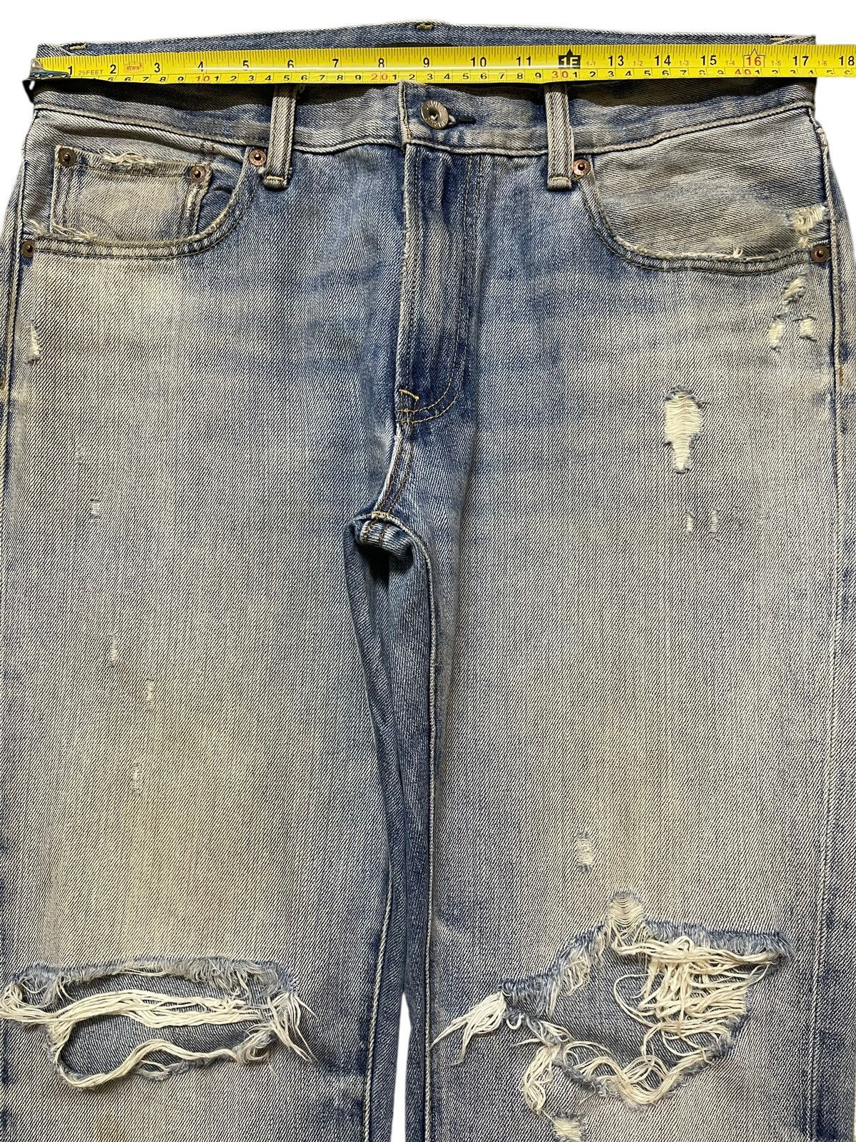 Japanese Brand Vintage Japanese Uniqlo Mud Faded Wash Distressed Jeans Size US 34 / EU 50 - 11 Thumbnail