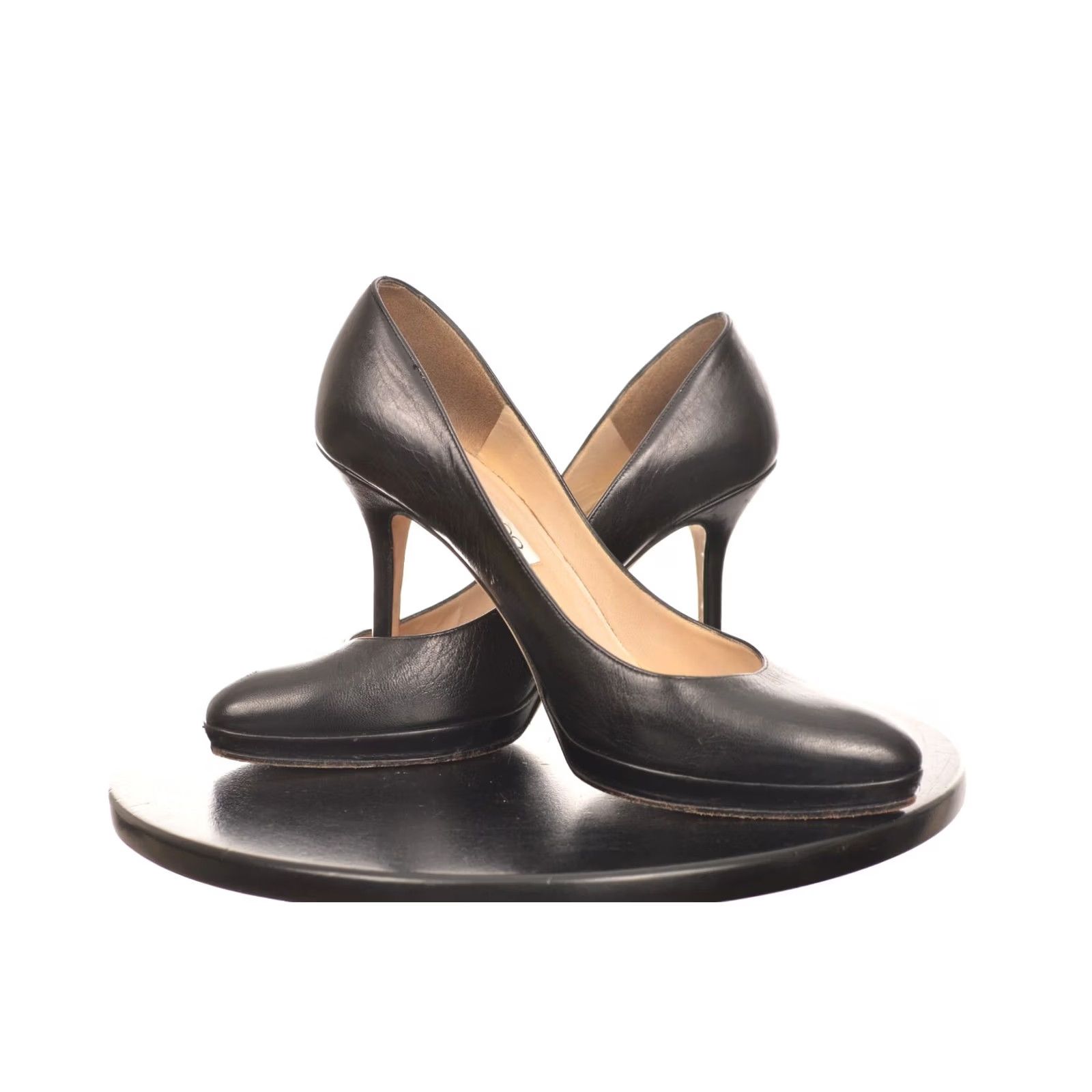 Jimmy Choo Jimmy Choo London Black Leather Heels Pumps Size 36 1/2 Womens Shoe US 6.5 Pump Budget price? Size US 7 / IT 37 - 6 Thumbnail