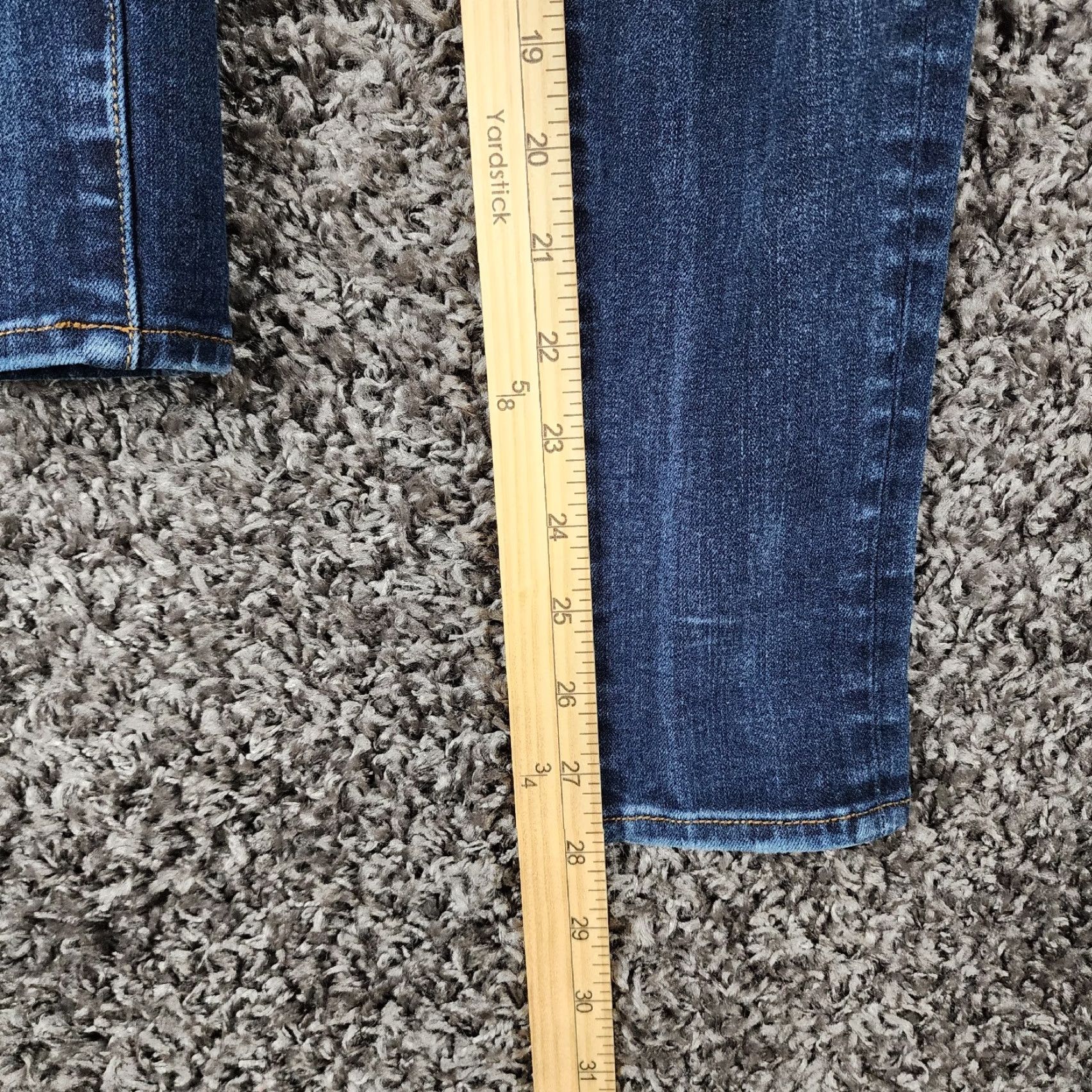American Eagle Outfitters AMERICAN EAGLE DISTRESSED 360 SUPER STRETCH BLUE JEAN JEGGINGS WOMENS SIZE 2 Size 26" / US 2 / IT 38 - 5 Thumbnail