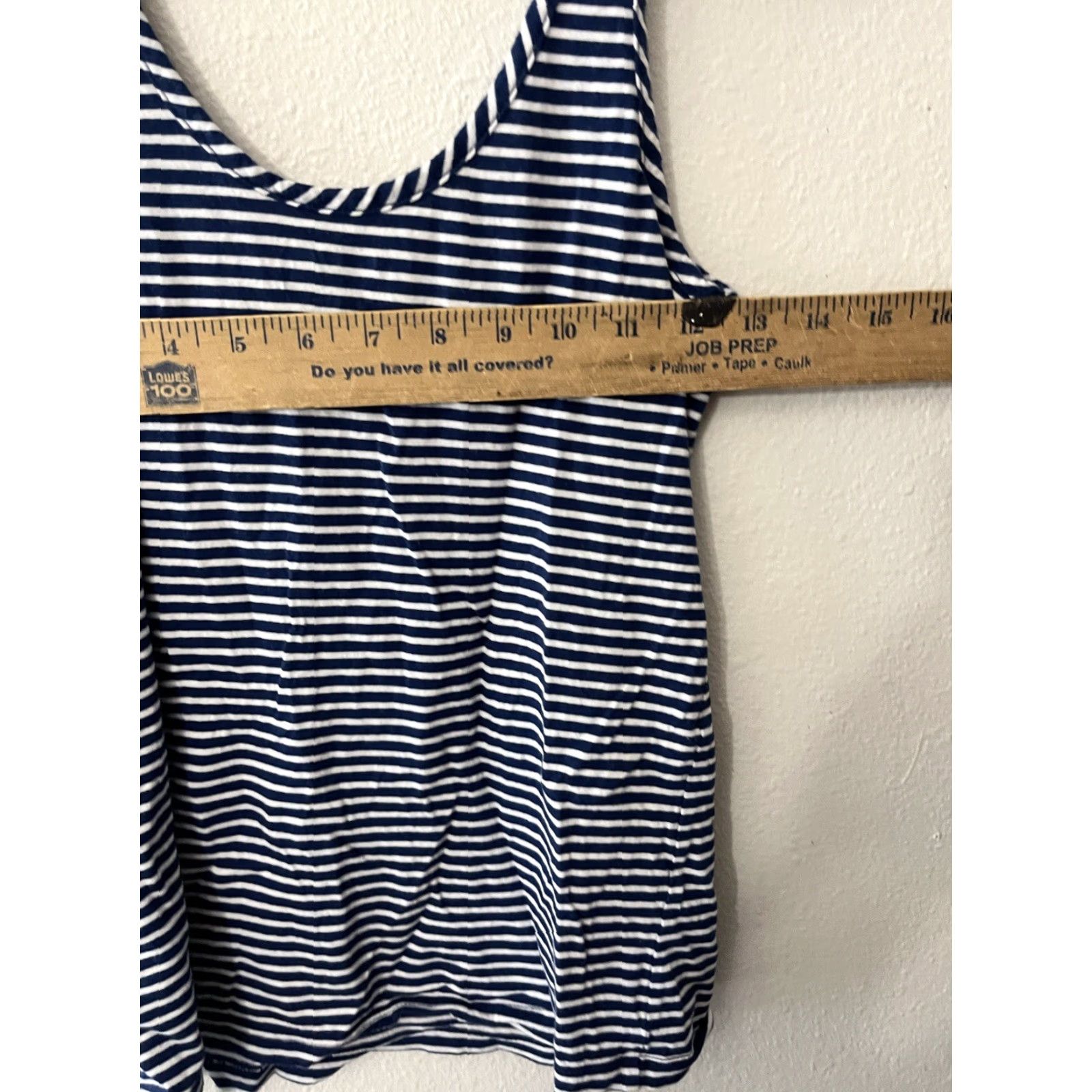 Gap Gap Body Blue Striped Tank Top Womens XS Sleeveless Scoop Neck Casual Size XS / US 0-2 / IT 36-38 - 5 Thumbnail