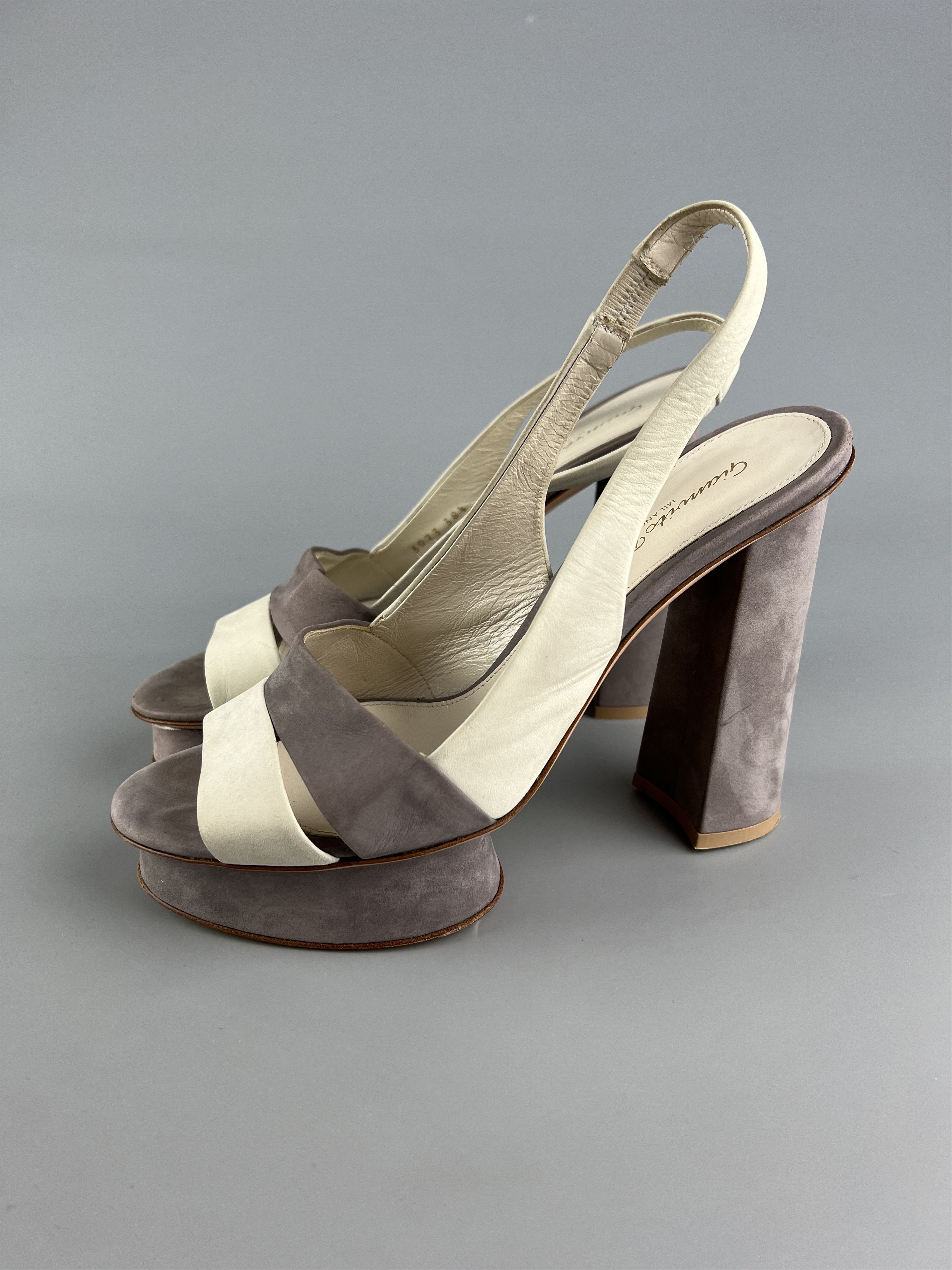 Gianvito Rossi Gianvito Rossi Ankle Strap Chunky Heel Sandals Platform Size US 8.5 / IT 38.5 - 1 Thumbnail