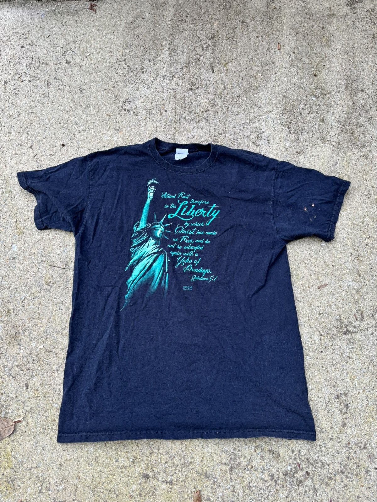 Vintage Vintage Statue of Liberty T Shirt Size US XL / EU 56 / 4 - 1 Thumbnail