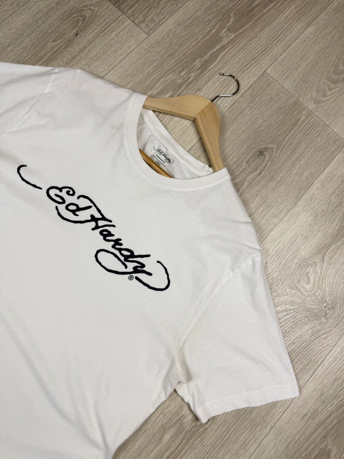 Ed Hardy Ed Hardy by Christian Audigier Big Logo T-Shirt Size L Size US L / EU 52-54 / 3 - 2 Thumbnail