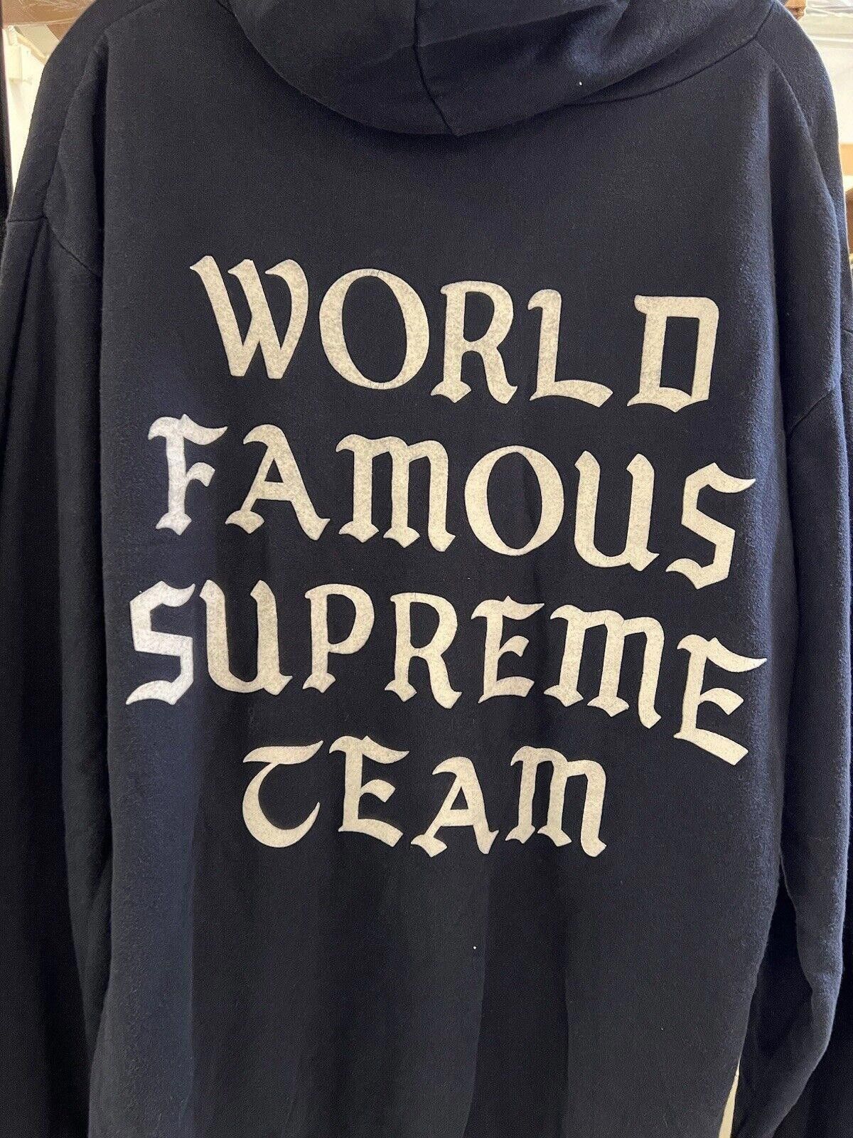 Supreme Rare Vintage World Famous Supreme Hoodie Sweatshirt NYC Size US 36 / EU 52 - 4 Thumbnail