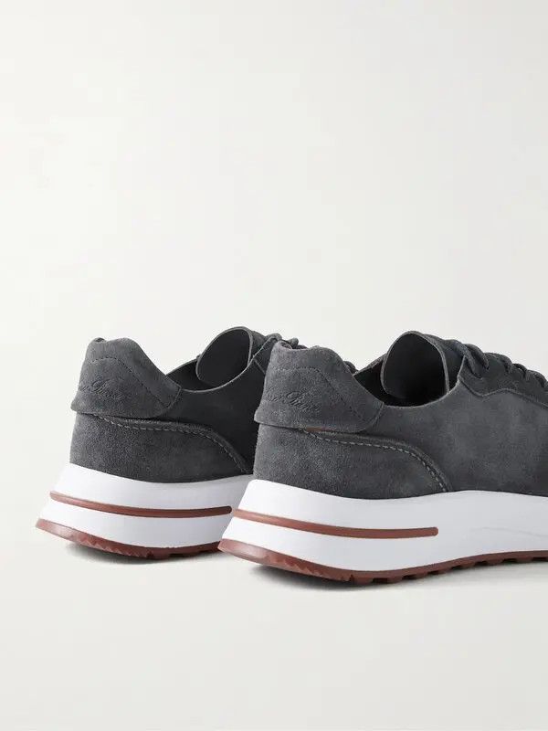 Loro Piana o1srvl11e1024 Walk Low-Top Sneaker in Dark Grey Size US 8 / EU 41 - 5 Thumbnail