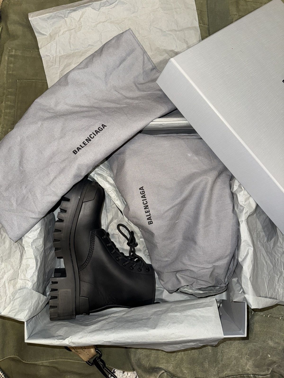 Balenciaga Balenciaga Strike Lace-up Boot Size US 5 / IT 35 - 8 Thumbnail