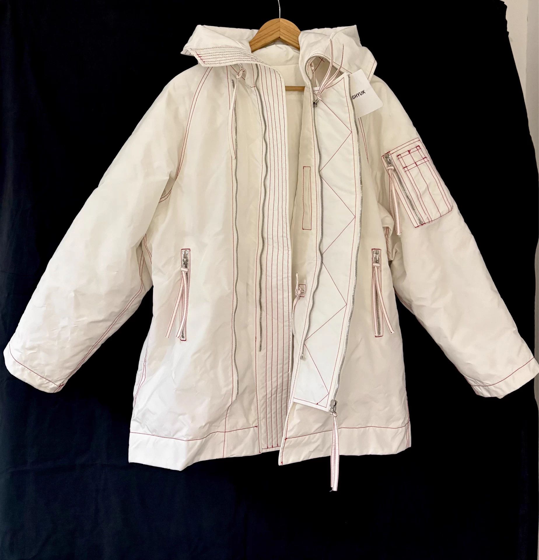 KANGHYUK Kanghyuk Men's White Relaxed Parka S Airbag Nylon Down Coat Size US S / EU 44-46 / 1 - 3 Thumbnail