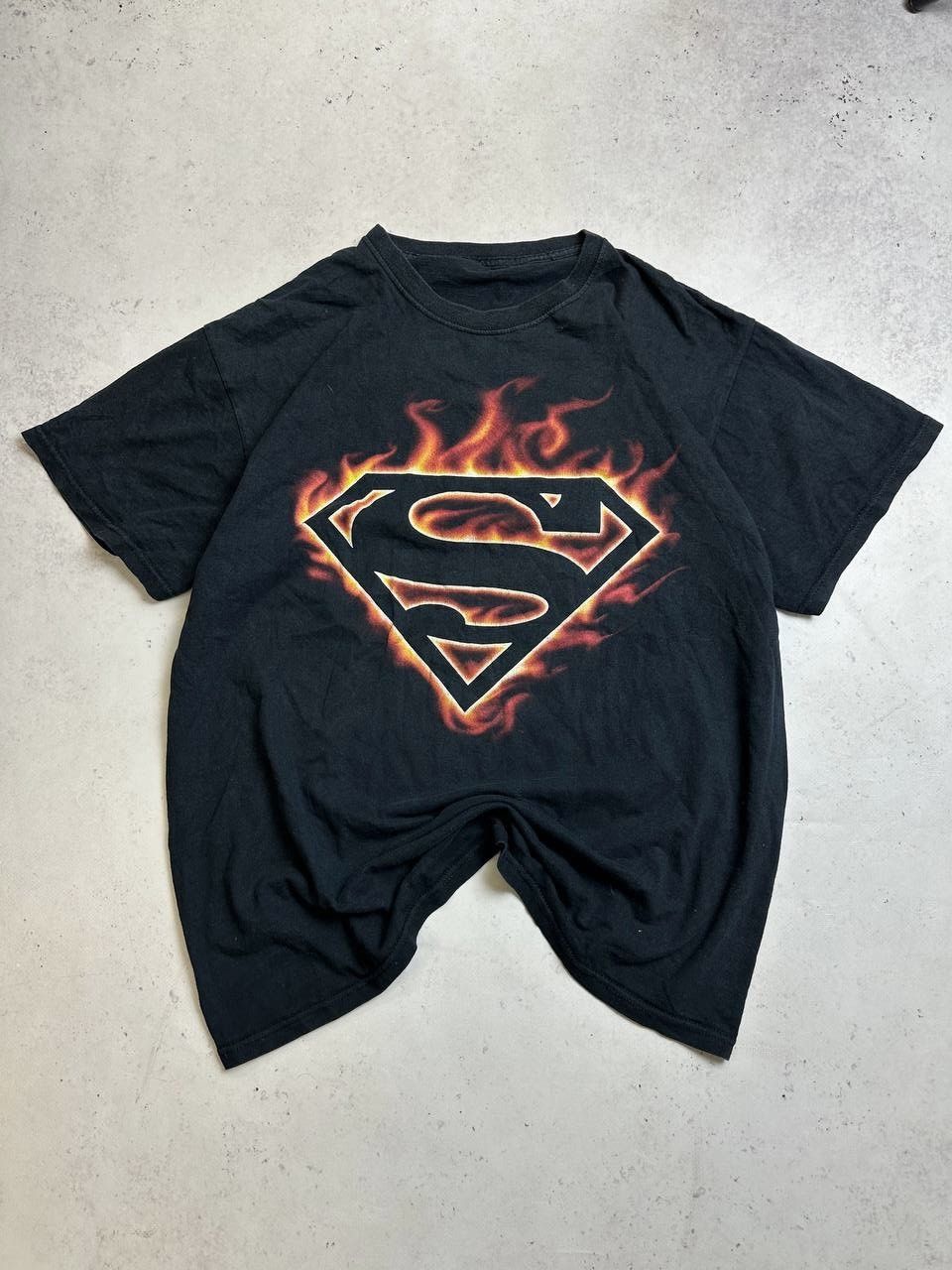 Vintage Vintage Superman Flames Boxy T-shirt Y2K L Size US L / EU 52-54 / 3 - 1 Thumbnail