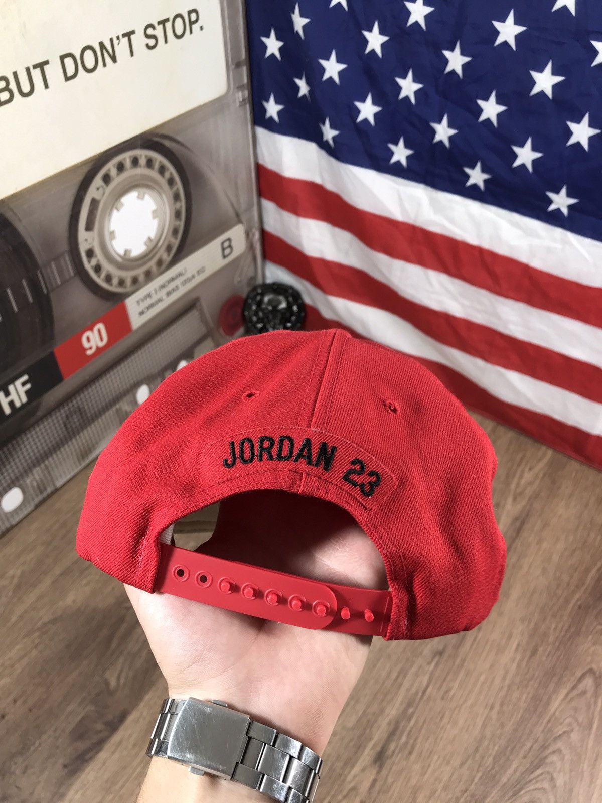 NBA × Vintage Vintage 90s Chicago Bulls Jordan 23 Cap Hat Size ONE SIZE - 4 Thumbnail