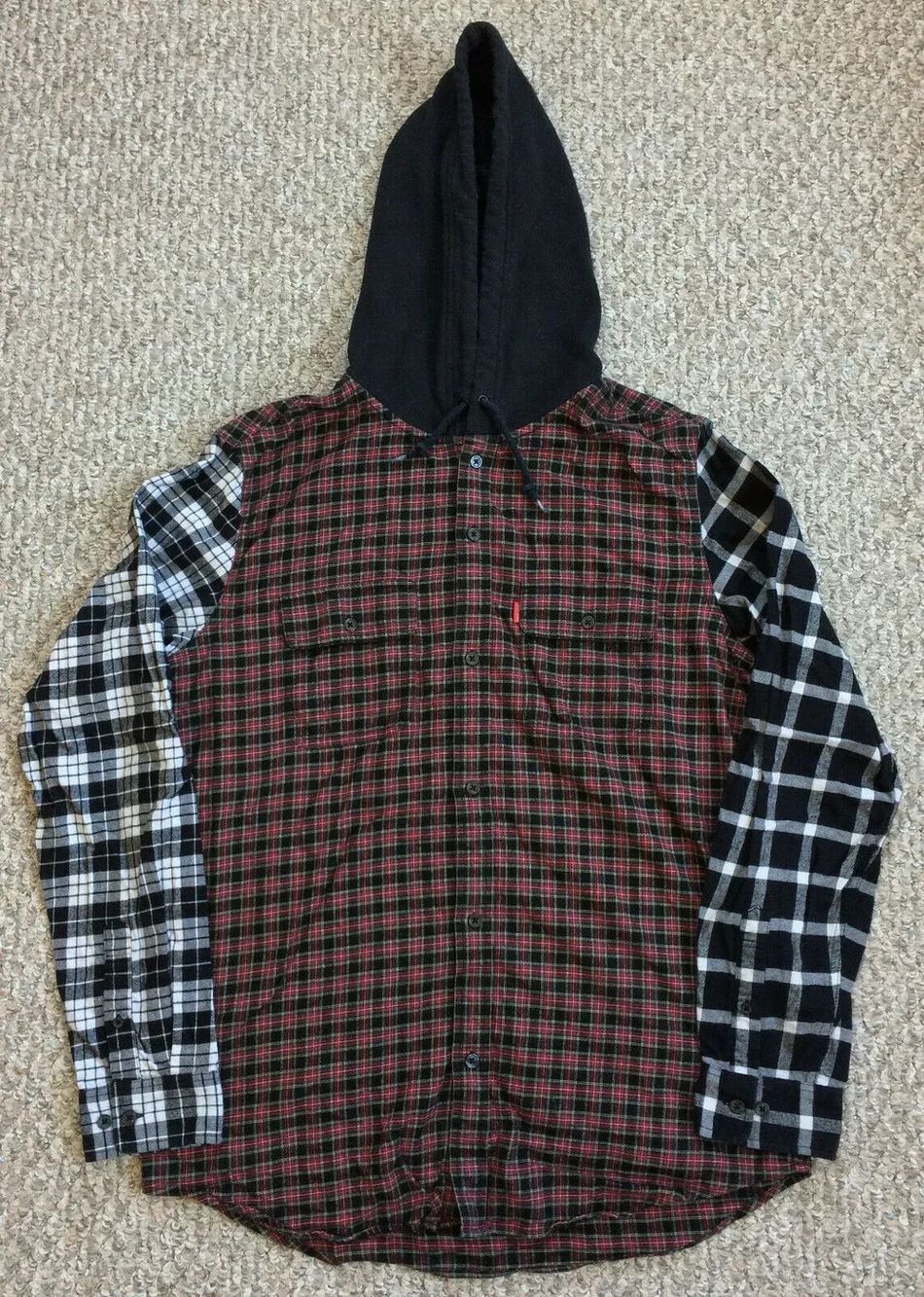 Supreme F/W '21 Faux Fur Collar Flannel Shirt | Grailed
