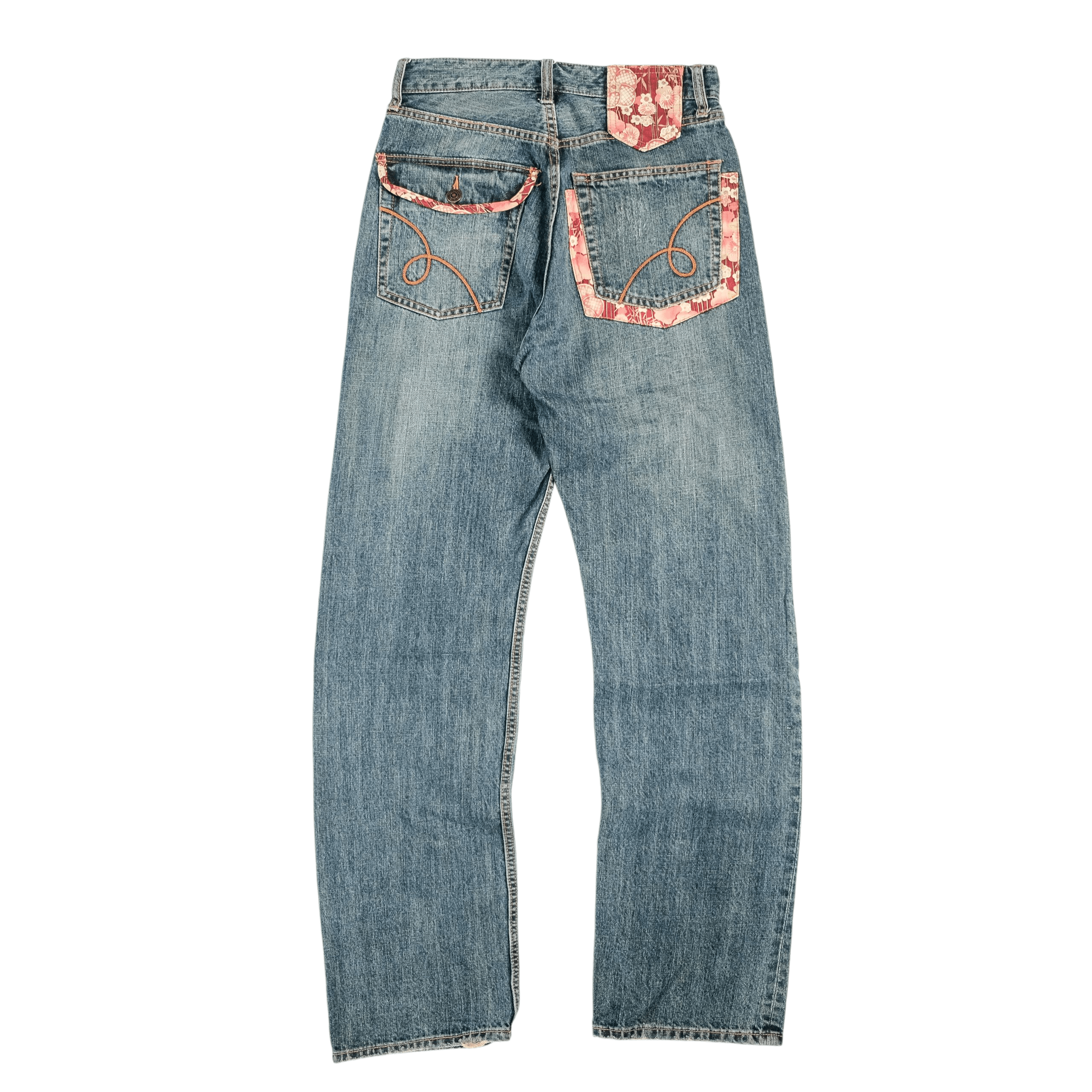 Other Sukarjan embroidered sakura patchwork denim jeans Size US 28 / EU 44 - 3 Thumbnail