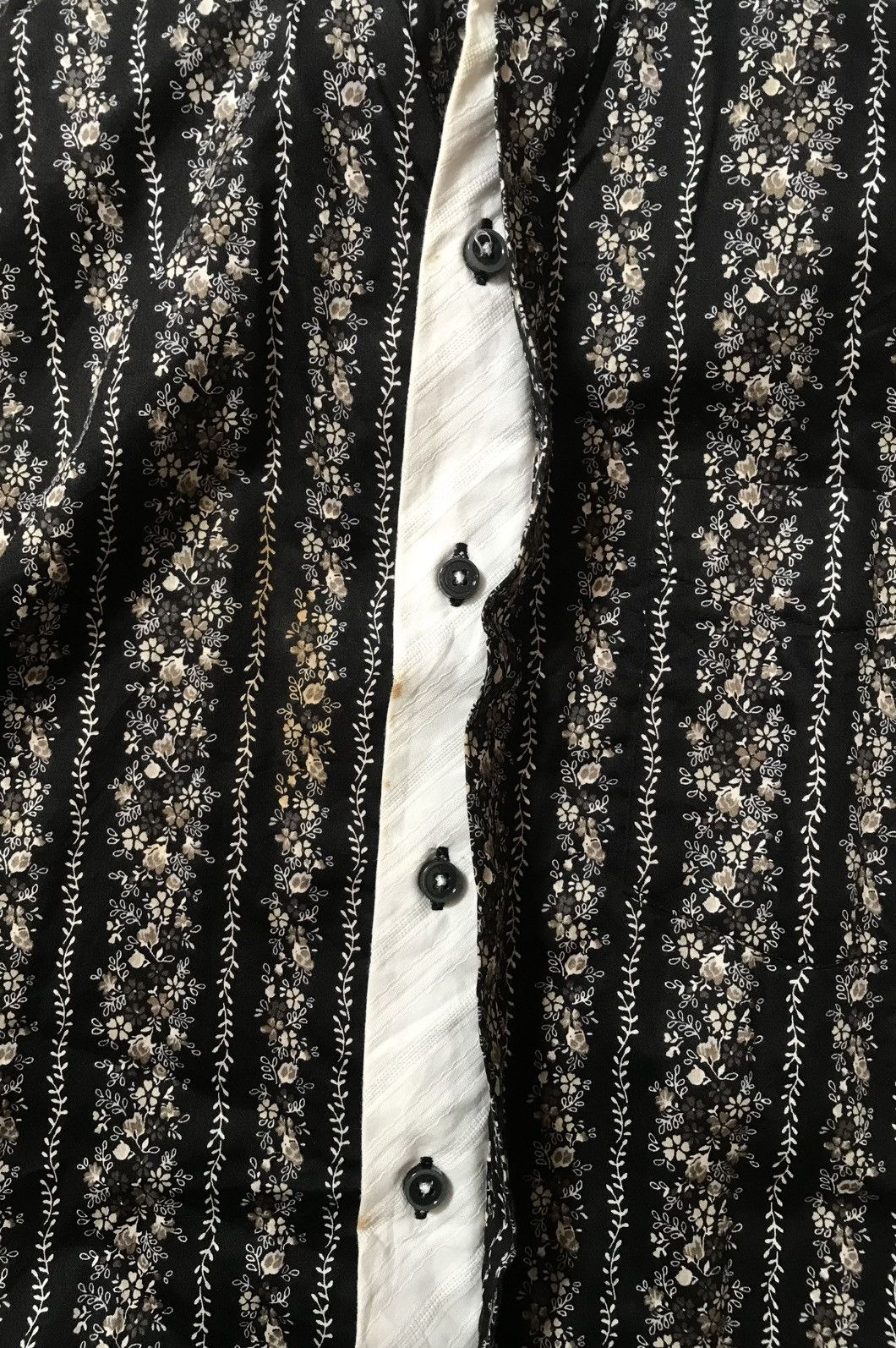 Yohji Yamamoto Vintage yohji yamamoto y’saccs printed flowers button up Size US M / EU 48-50 / 2 - 4 Thumbnail