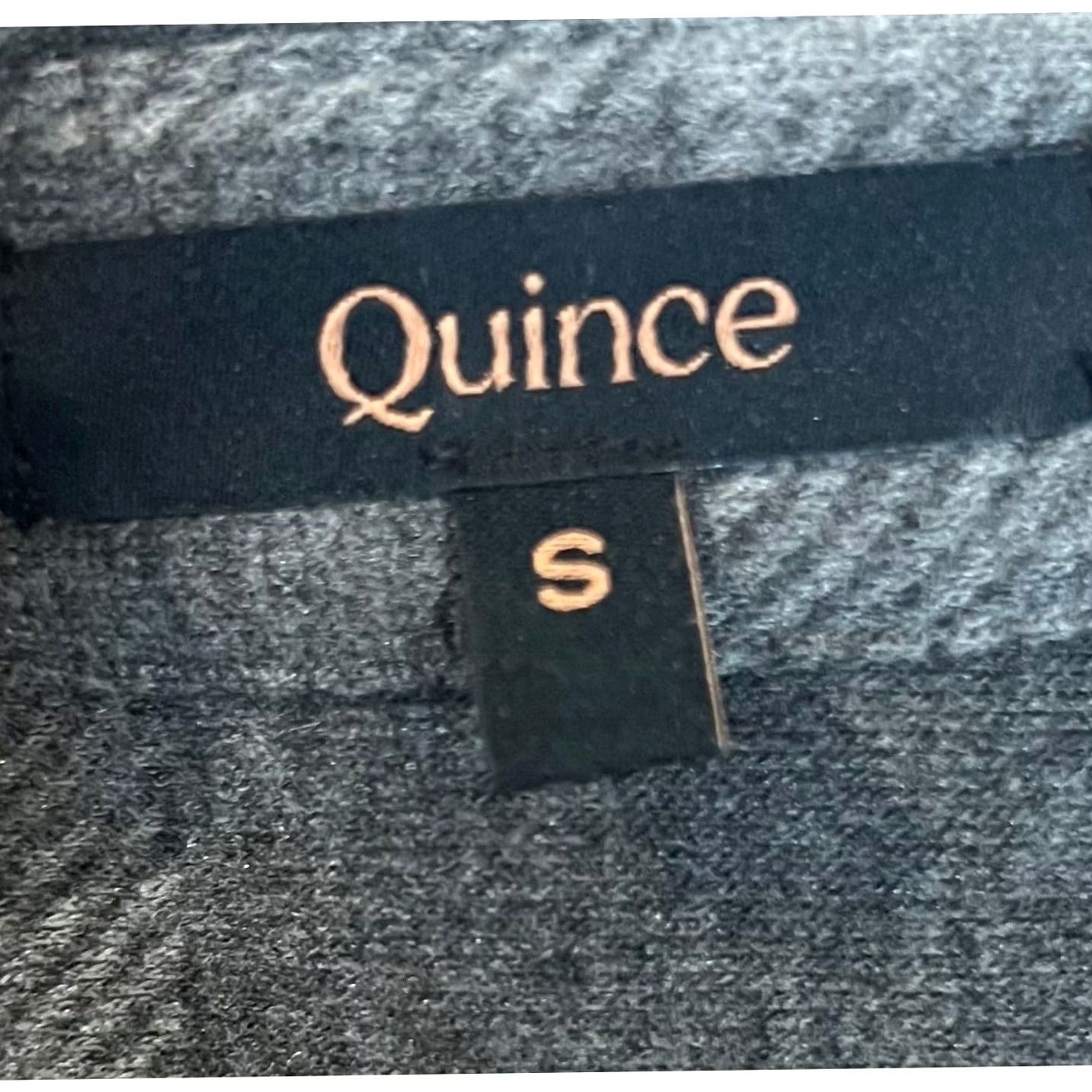 Quince Quince Women’s Plaid Fleece Top Gray Button Front Long Sleeve Sz S Shirt Womens Set Stretch Size S / US 4 / IT 40 - 6 Thumbnail
