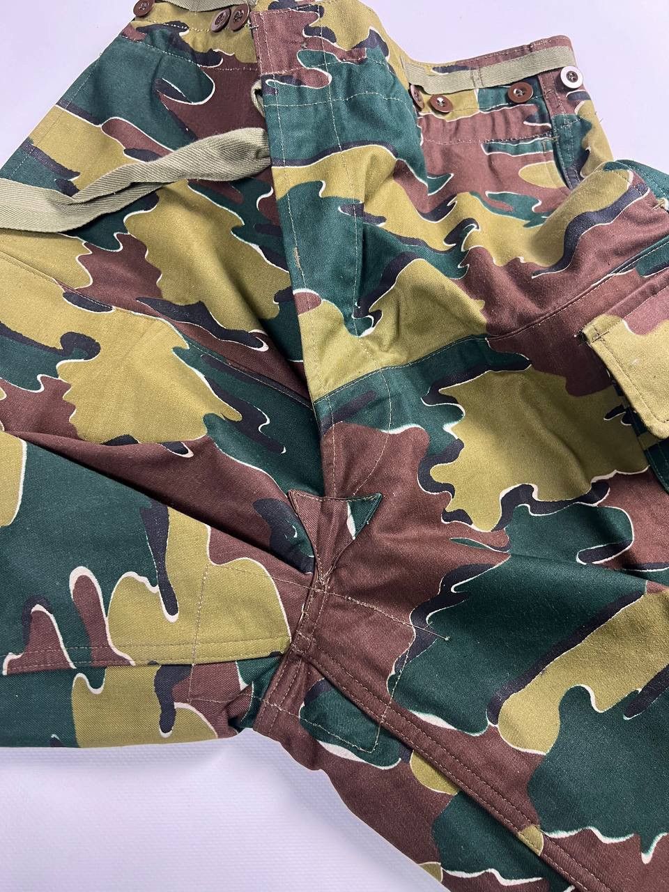 Vintage Old Belgian Jigsaw Camo Pants Seyntex 1962 Belgium cargo Size US 34 / EU 50 - 13 Thumbnail