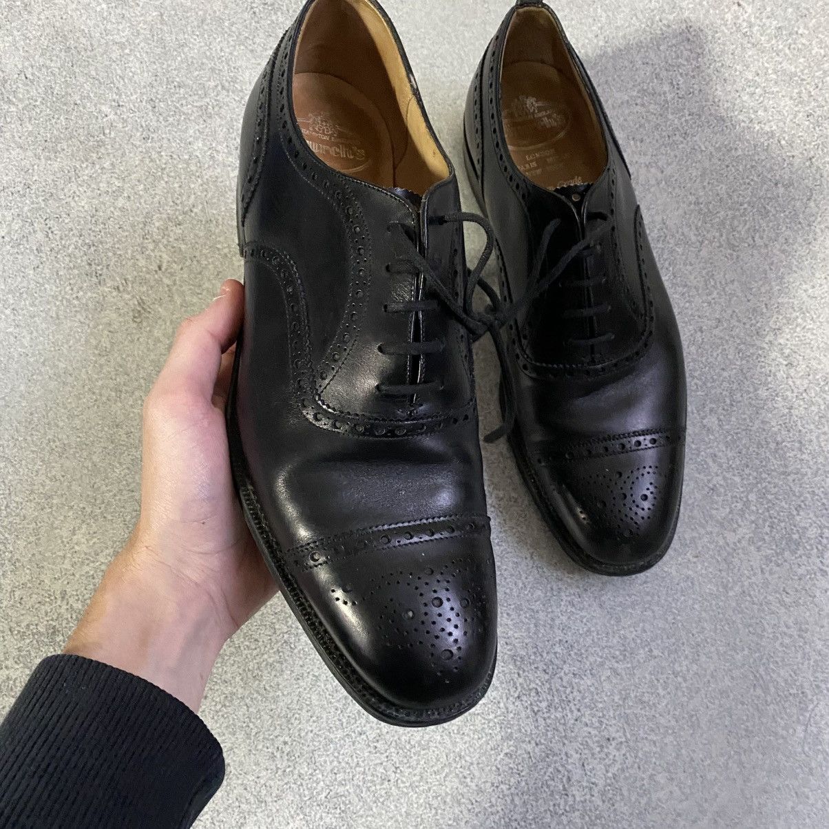 Church's Church's Oxford Shoes Size UK 7.5 26.5 cm Black Leather Size US 8 / EU 41 - 2 Thumbnail