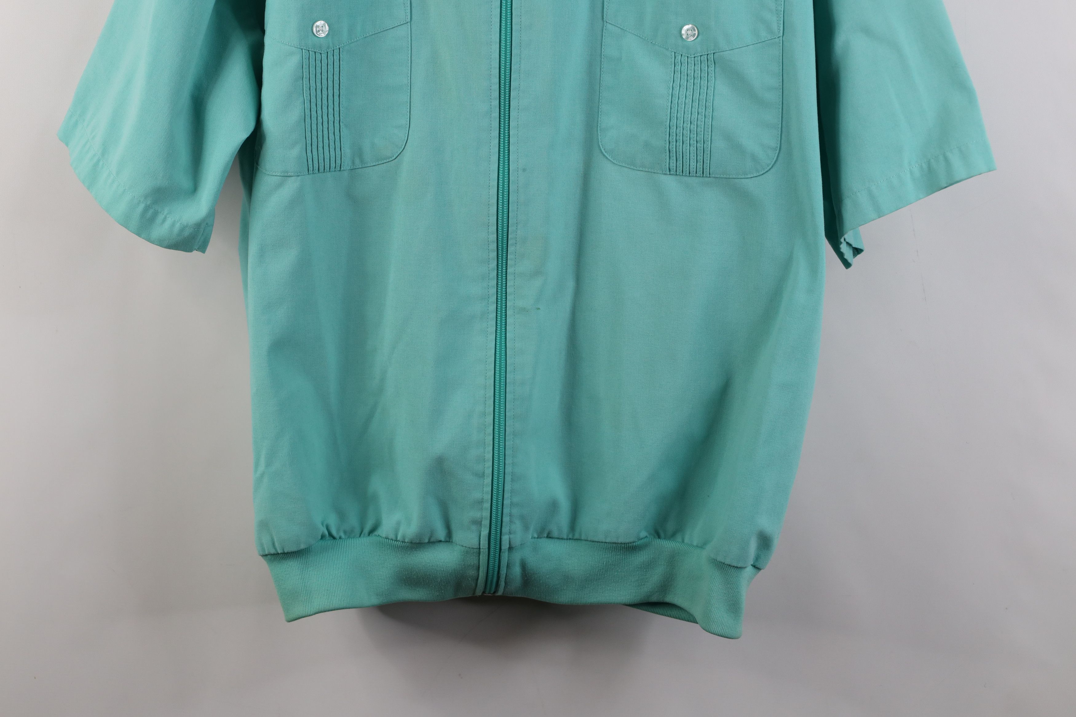 Vintage Vintage 90s Streetwear Short Sleeve Full Zip Shirt Jacket Size US XXL / EU 58 / 5 - 3 Thumbnail