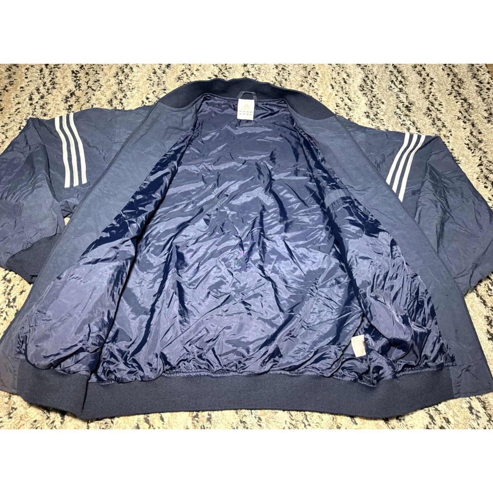 Adidas VINTAGE Adidas New York Yankees MLB Nylon Baseball Warm Up Jacket XL Size US XL / EU 56 / 4 - 6 Thumbnail