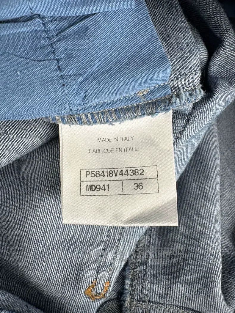 Chanel Chanel Diamond-shaped plaid denim trousers Size 24" / US 00 / IT 34 - 4 Thumbnail