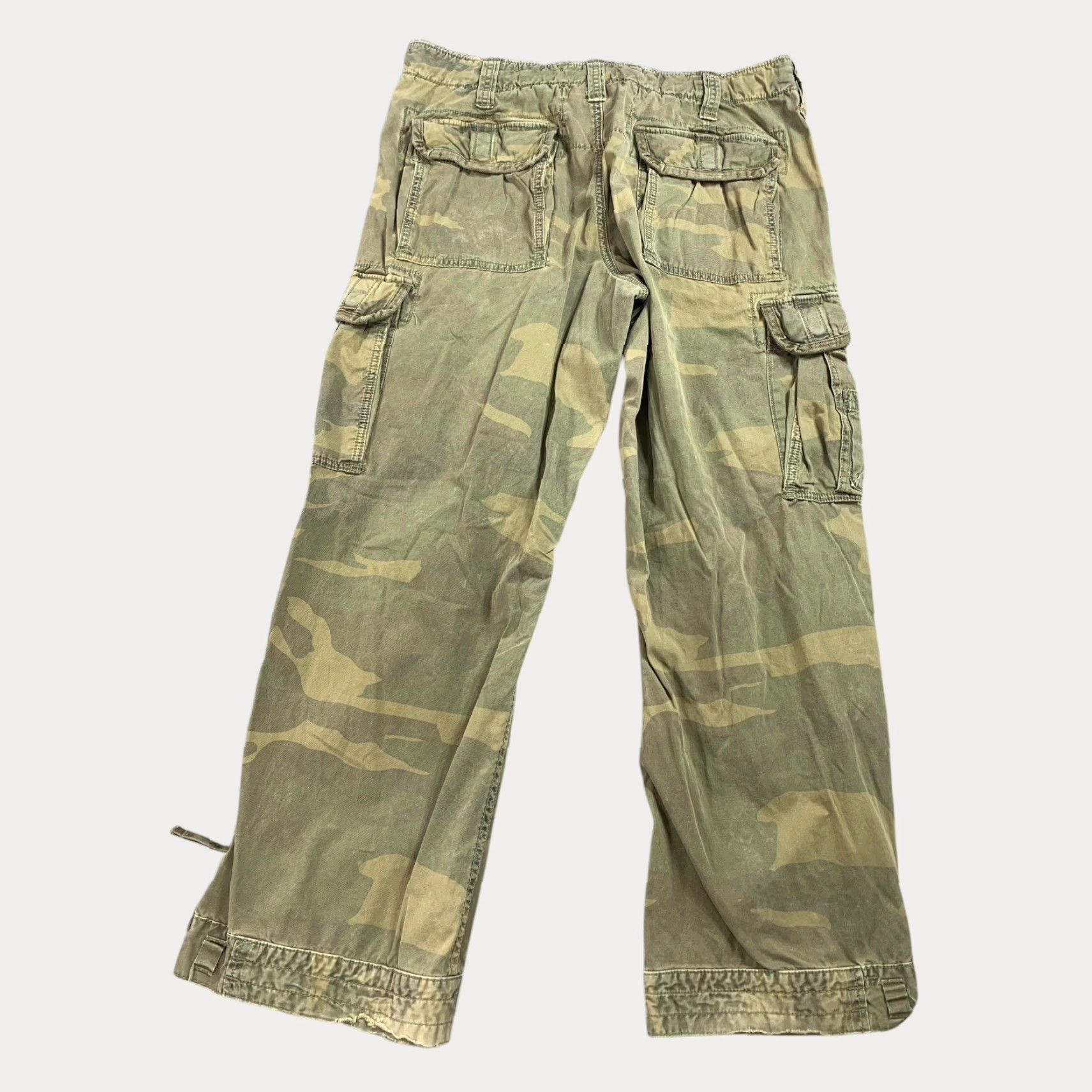 VINTAGE Abercrombie Fitch Cargo Pants Men Military Camo