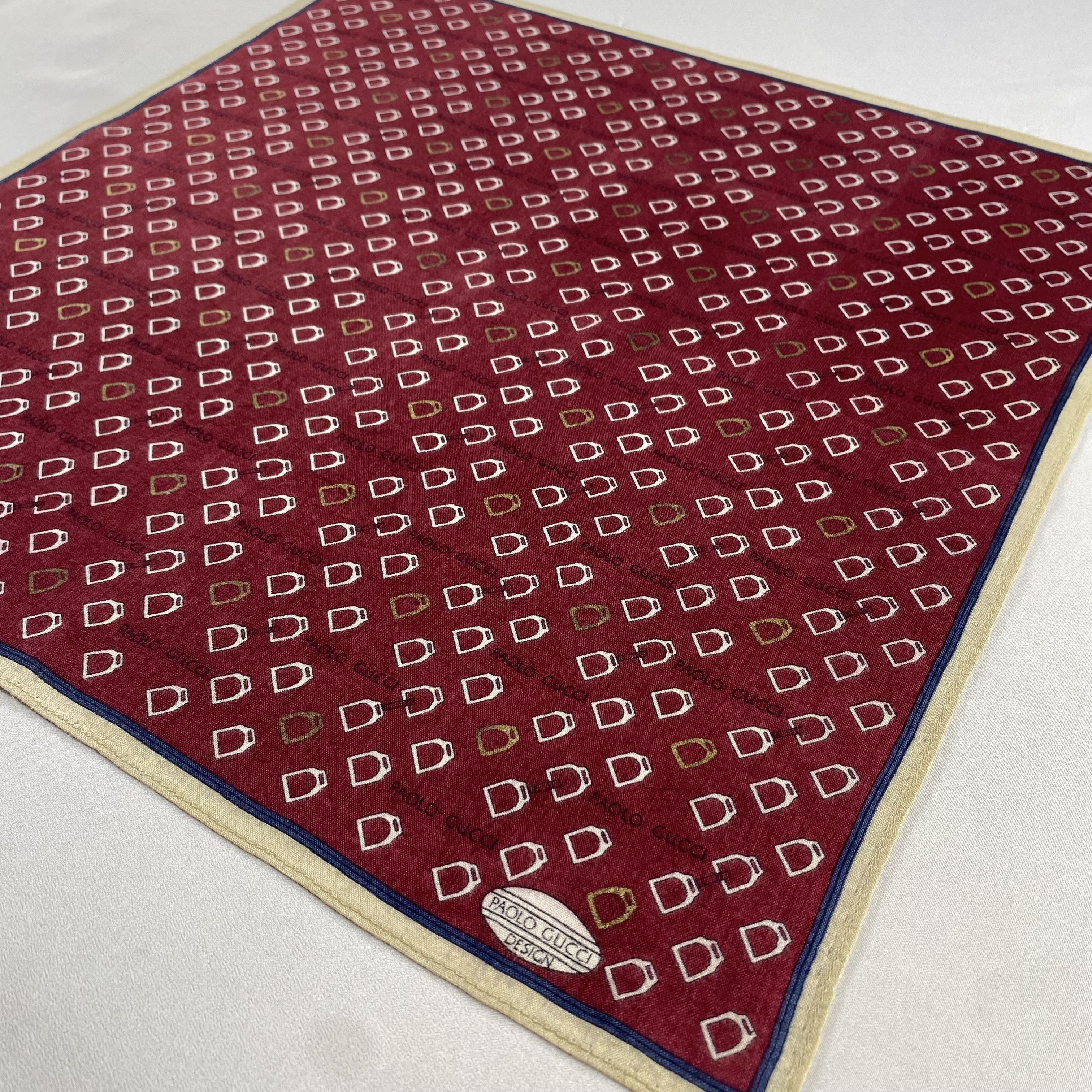 Paolo Gucci × Vintage Paolo Gucci Handkerchief / Neckerchief / Bandana-P1548 Size ONE SIZE - 2 Thumbnail