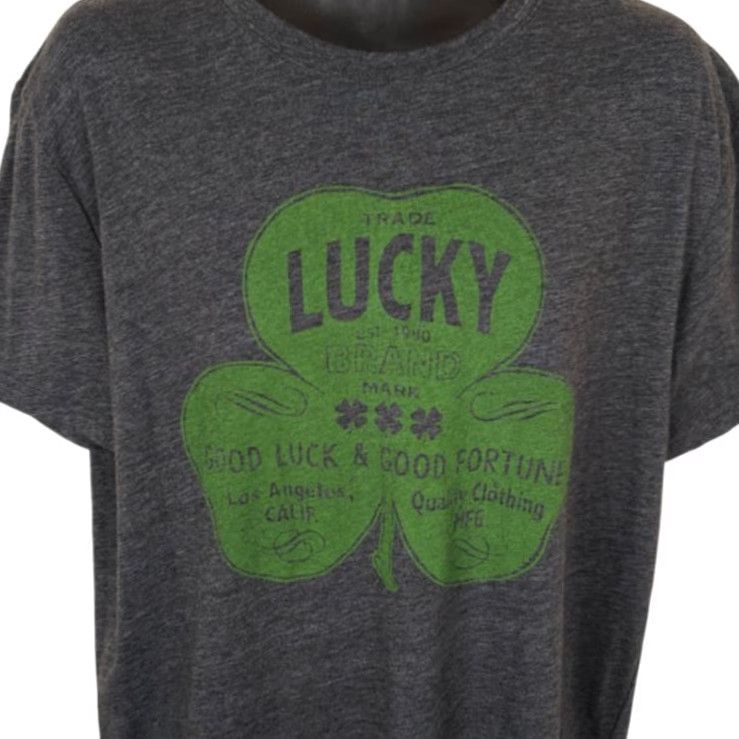 Lucky Brand Lucky Brand T Shirt Mens Large Gray OVERSIZED Streetwear Size US L / EU 52-54 / 3 - 2 Thumbnail