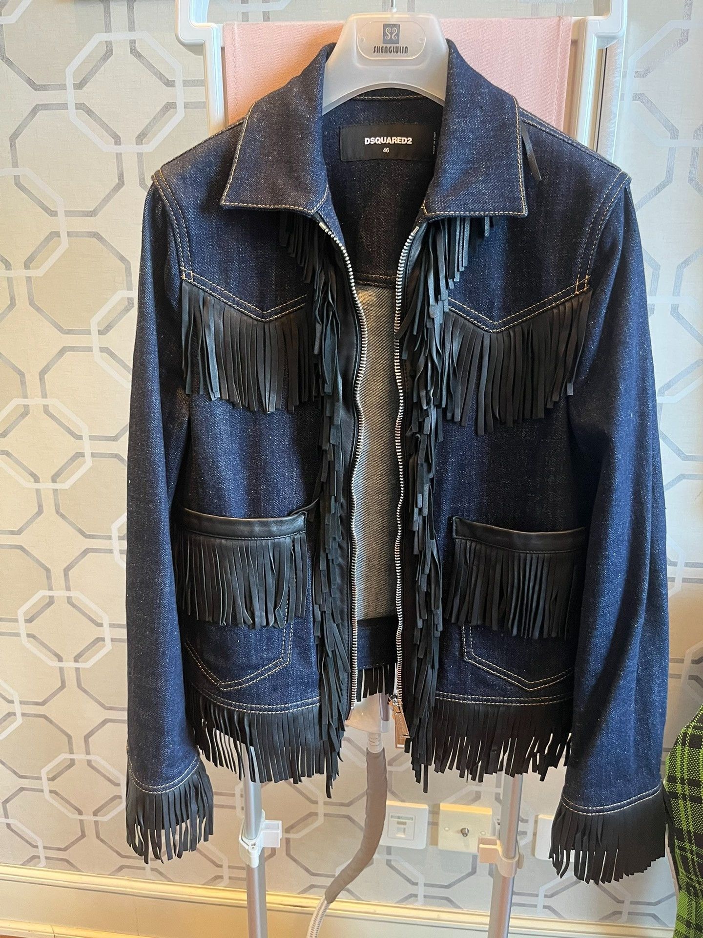 Dsquared2 Dsquared2 Fringe Denim Jacket Size US S / EU 44-46 / 1 - 3 Thumbnail