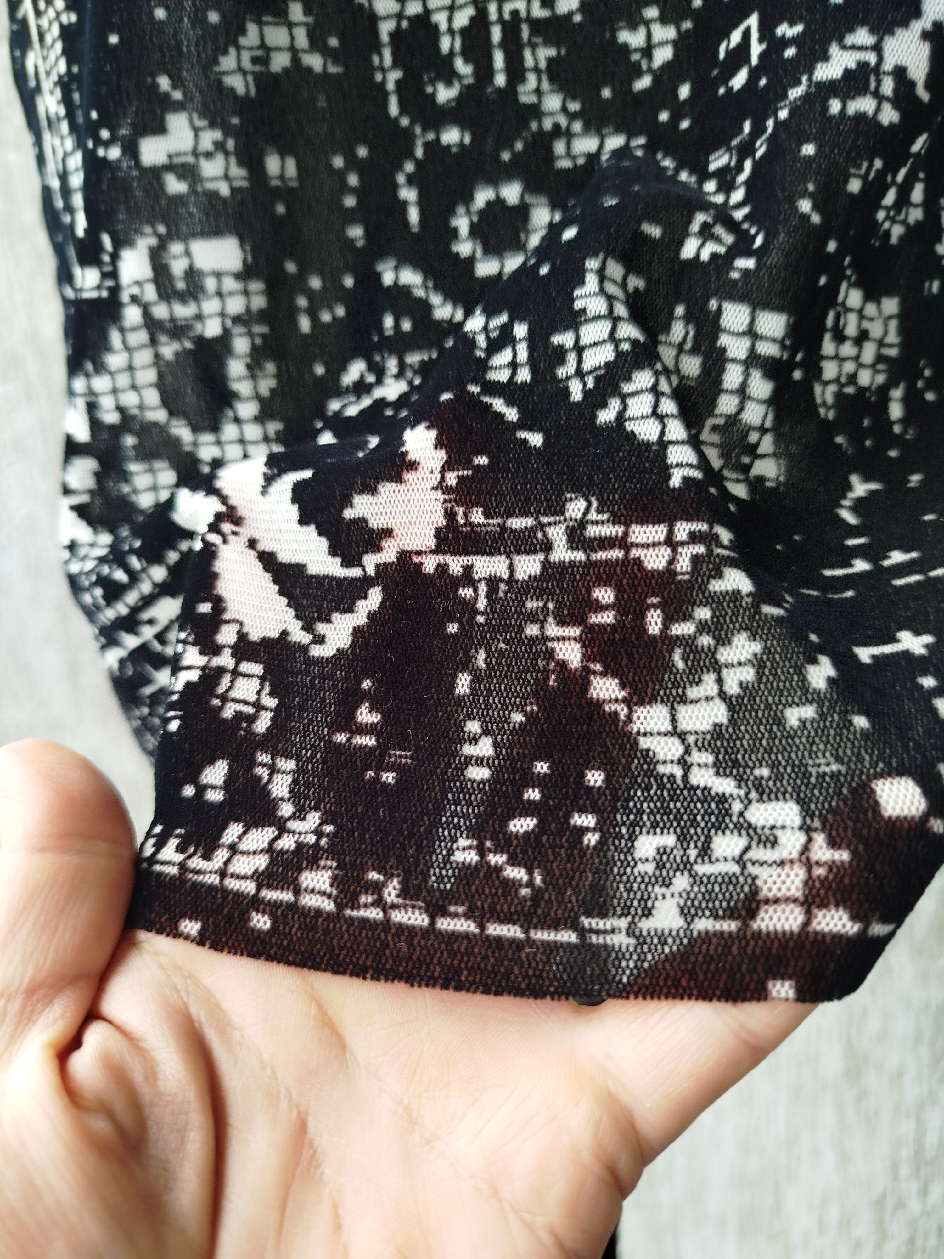Jean Paul Gaultier Gaultier Soleil Top Mesh Pixel Graphic Lined Archive Size L Size L / US 10 / IT 46 - 9 Thumbnail