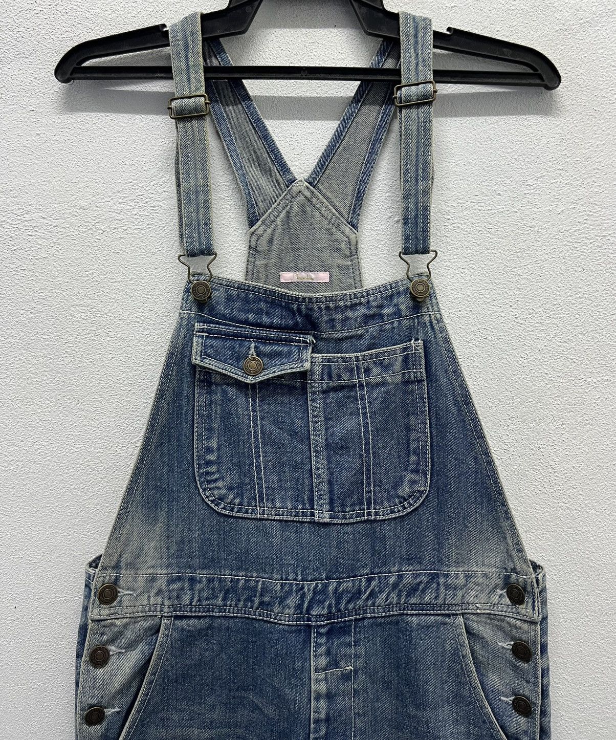 Japanese Brand × Vintage Vintage Y2K Style Tocador Distressed Denim Overalls Size US 34 / EU 50 - 3 Thumbnail