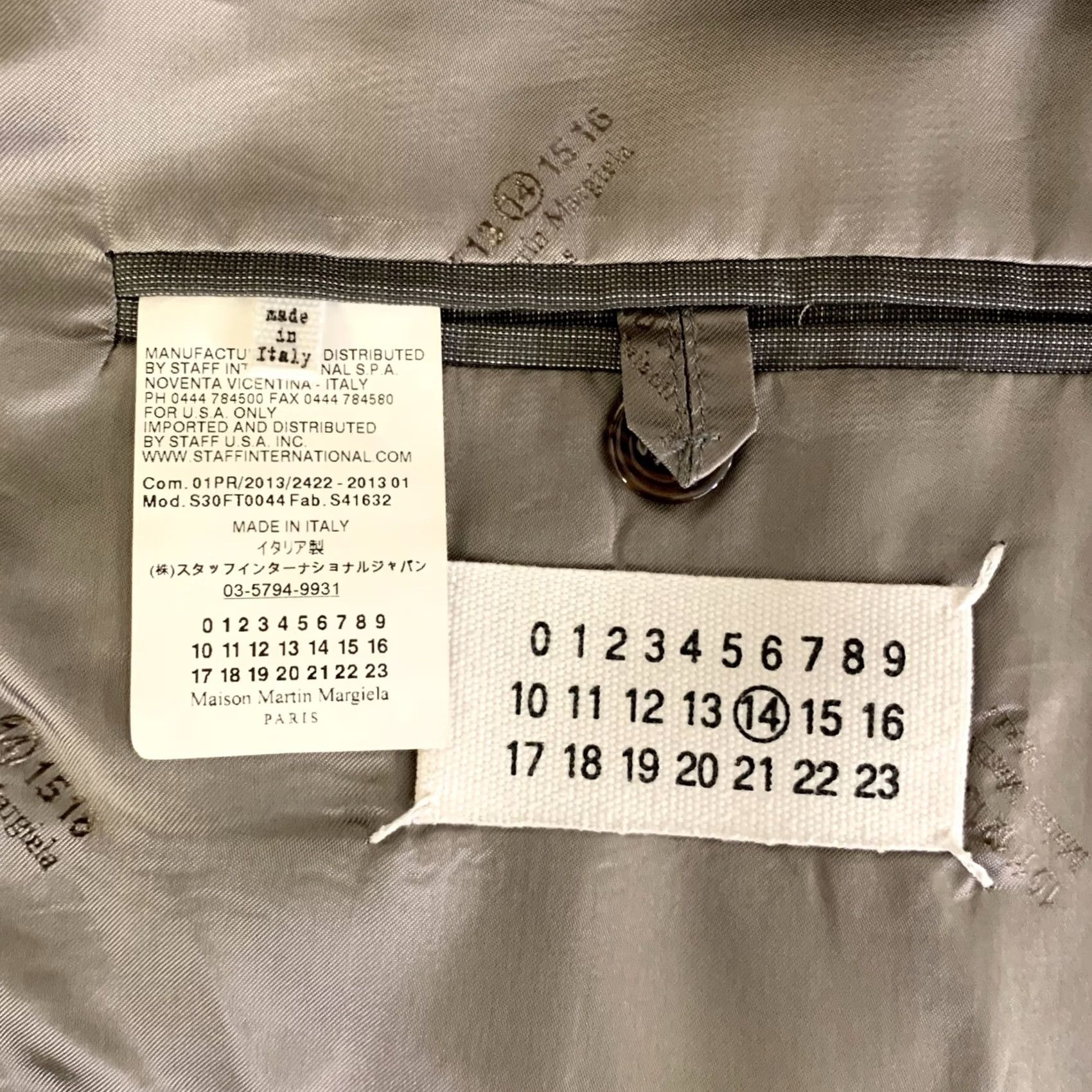 Maison Margiela MAISON MARGIELA Sport Coat Grey White Pinstripe Wool Notch Lapel 42 Mens Skinny? Size US XS / EU 42 / 0 - 5 Thumbnail