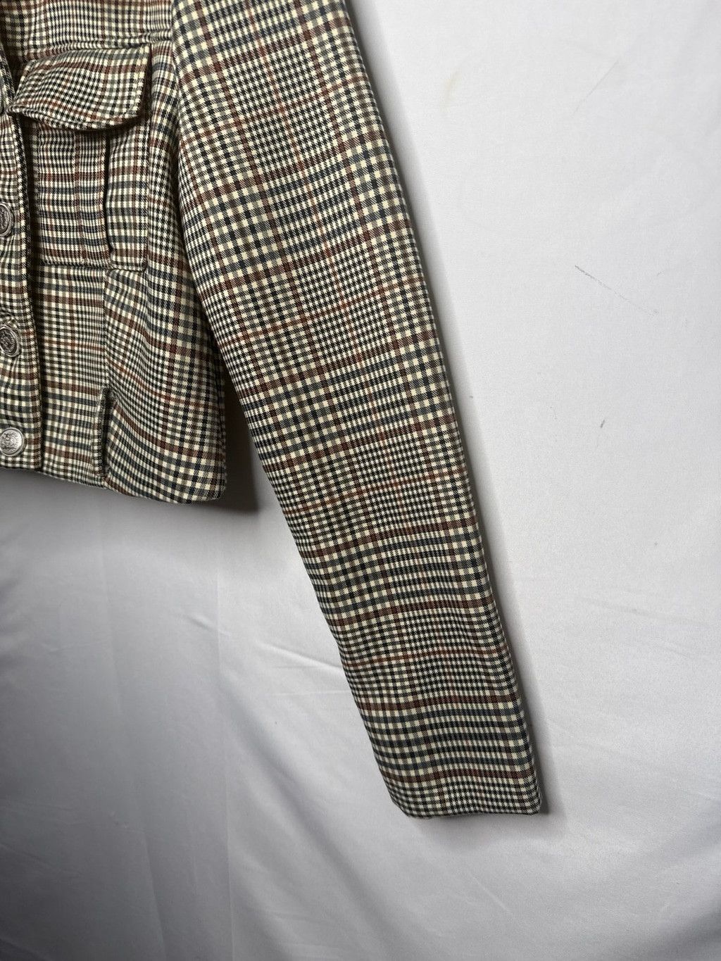 House of Harlow NWOT House of Harlow 1960 plaid shearling cropped jacket XS Size XS / US 0-2 / IT 36-38 - 4 Thumbnail