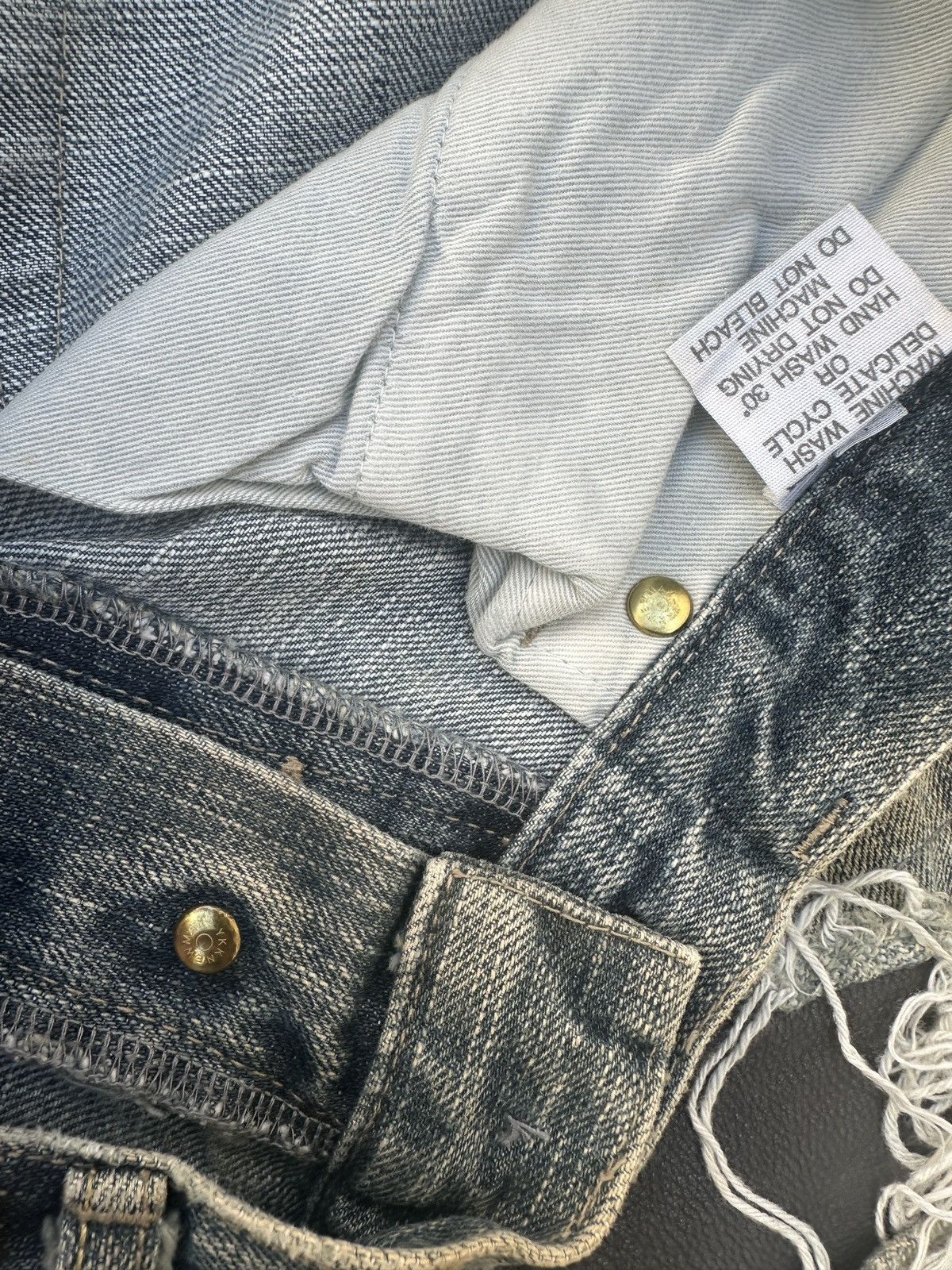The Viridi-anne Distressed The Viridi-Anne x Monochrome Denim Jeans Size US 33 - 13 Thumbnail