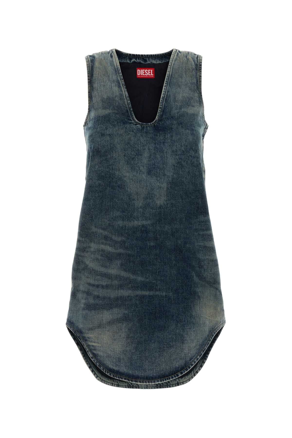 Diesel Denim Mini Dress Size S / US 4 / IT 40 - 1 Thumbnail