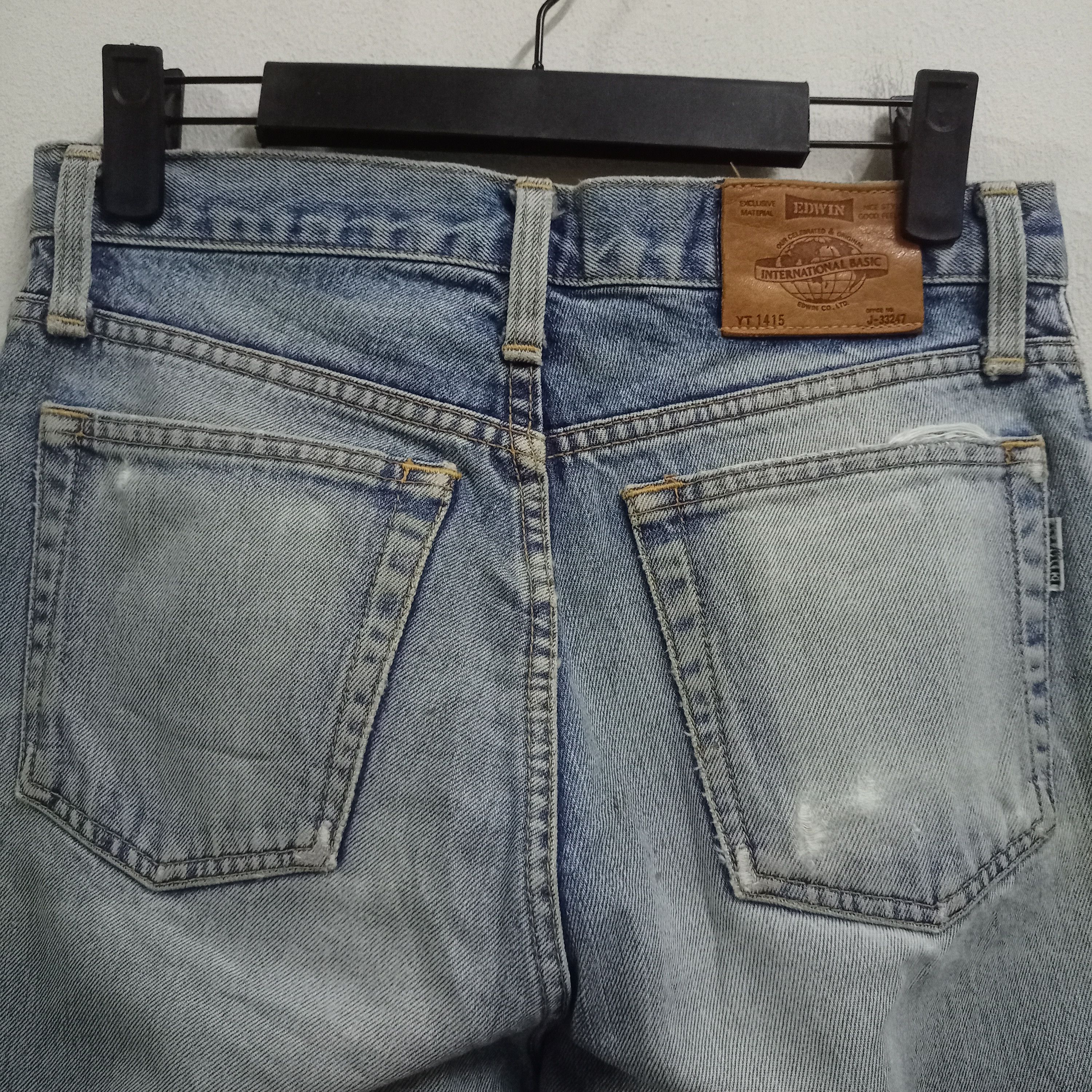Edwin × Japanese Brand Vintage Japanese Edwin Blue Wash Straight Jeans 28x29 Size US 28 / EU 44 - 7 Thumbnail