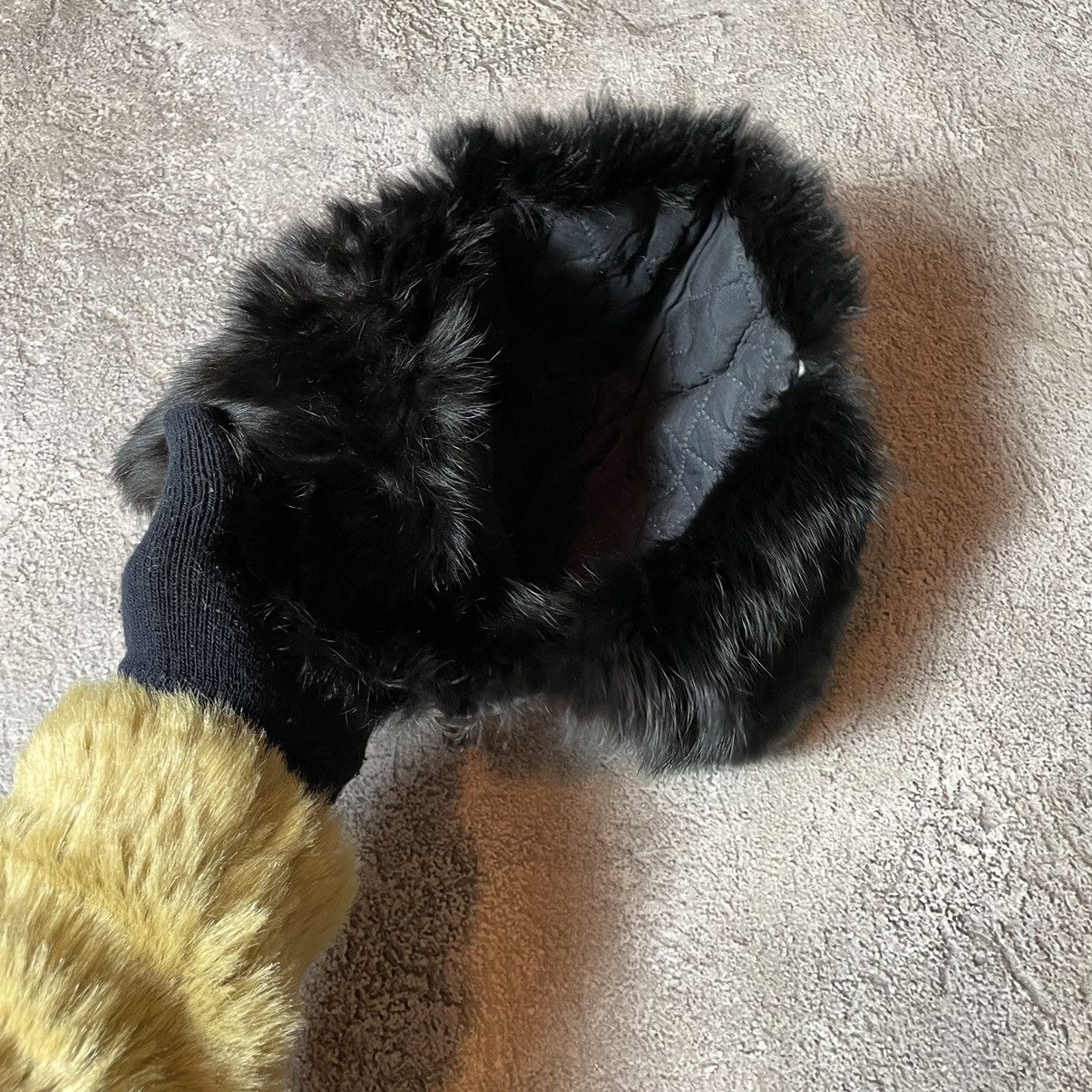 Vintage Vintage 90s Mohair Beanie Ushanka Faux Fur Grunge Black OS Size ONE SIZE - 4 Thumbnail