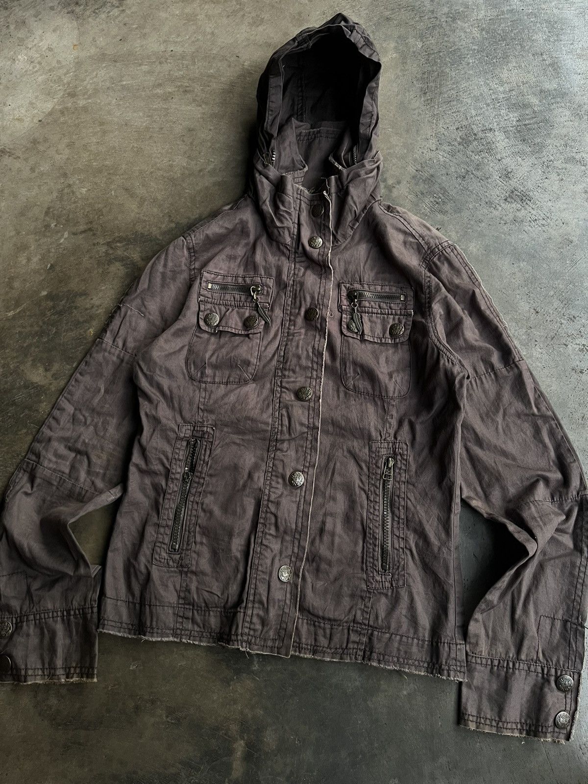 If Six Was Nine JAPANESE CORNFLAKE BONO GOA STYLE JACKET GOTHIC PUNK STYLE Size US S / EU 44-46 / 1 - 2 Thumbnail