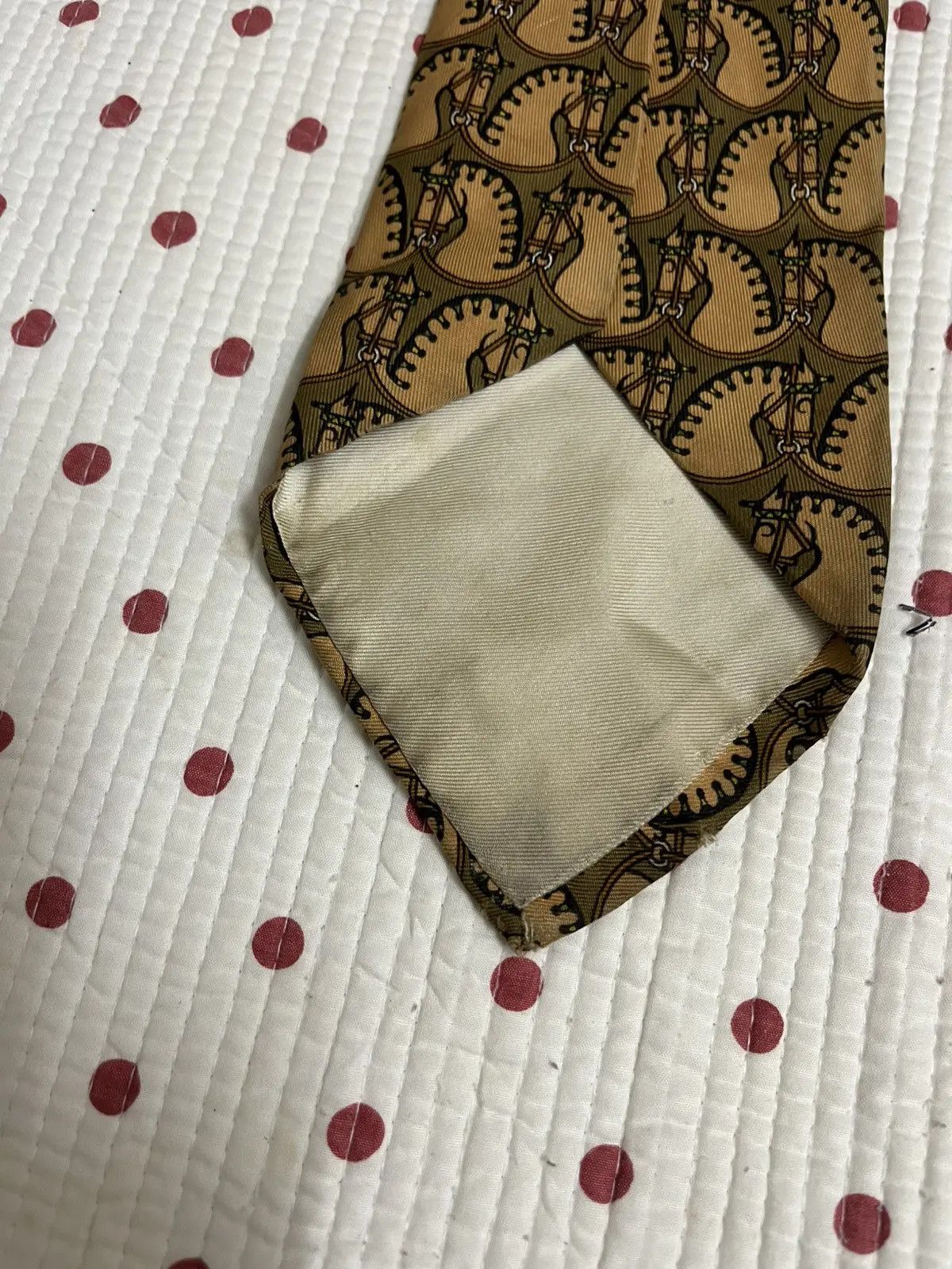 Hermes Hermes Monogram Silk Tie Size ONE SIZE - 10 Thumbnail