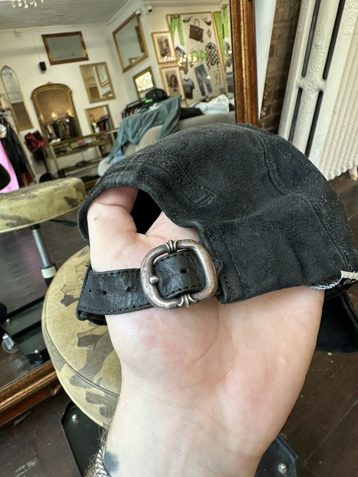 Chrome Hearts Vintage suede chrome hearts dagger hat Size ONE SIZE - 4 Thumbnail