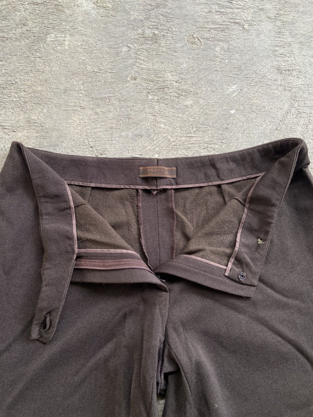 Prada 1990s Prada - Nylon Rayon Trousers Pants Size 30" / US 8 / IT 44 - 4 Thumbnail