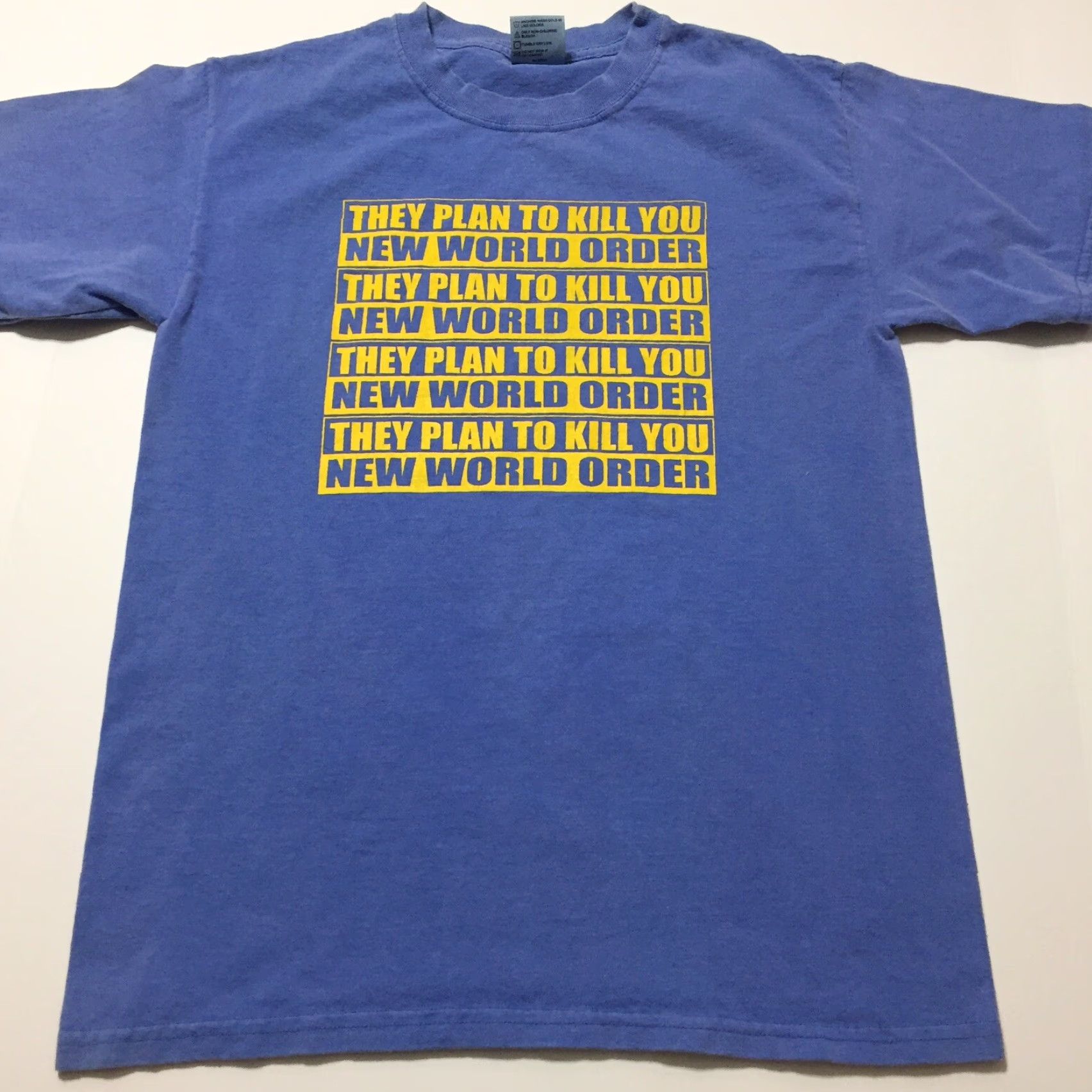 Comfort Colors Comfort Colors Shirt Mens Small Blue Short Sleeve Crew Neck Graphic Size US S / EU 44-46 / 1 - 5 Thumbnail