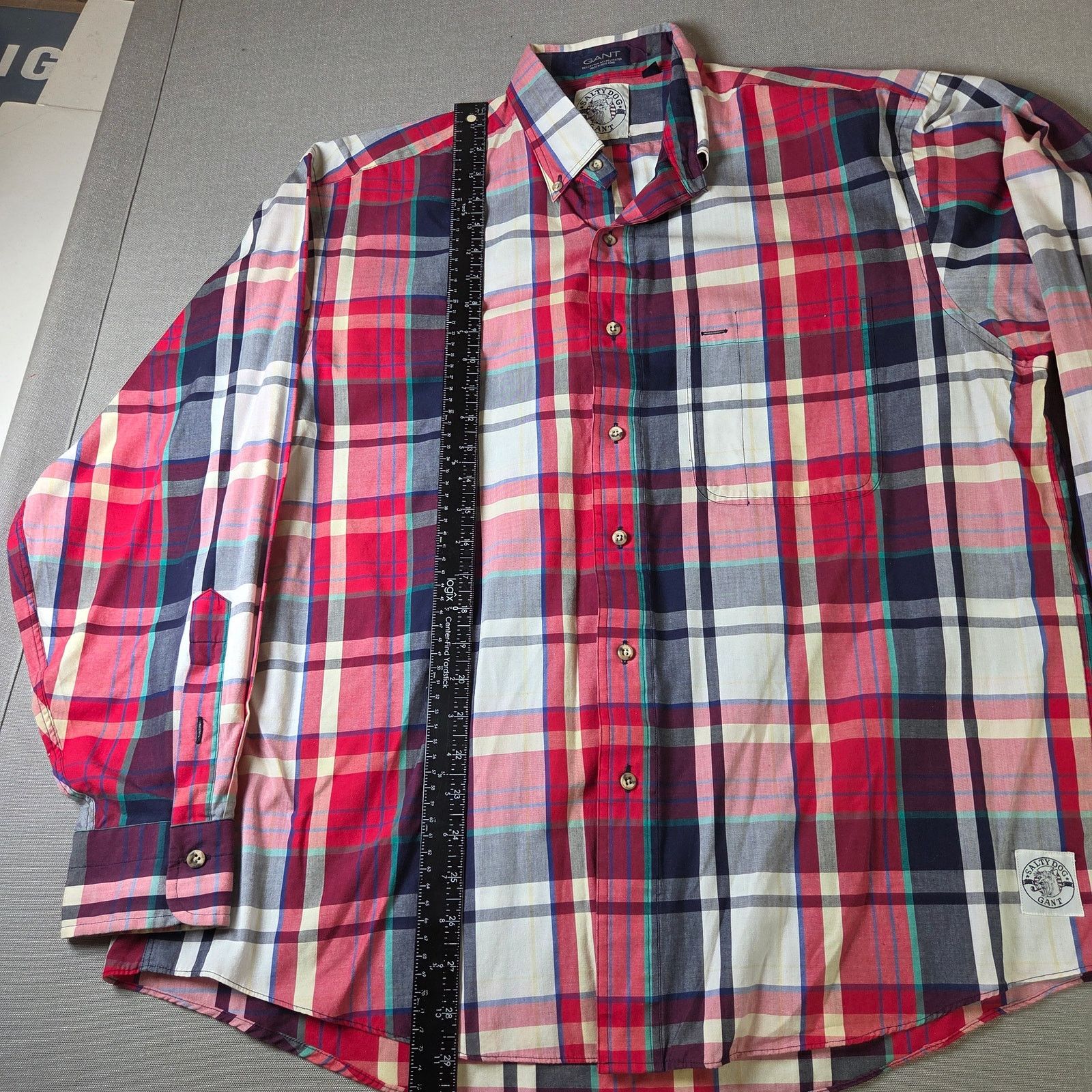 Gant GANT Salty Dog Vintage Plaid Shirt Mens L Vintage Size US L / EU 52-54 / 3 - 7 Thumbnail