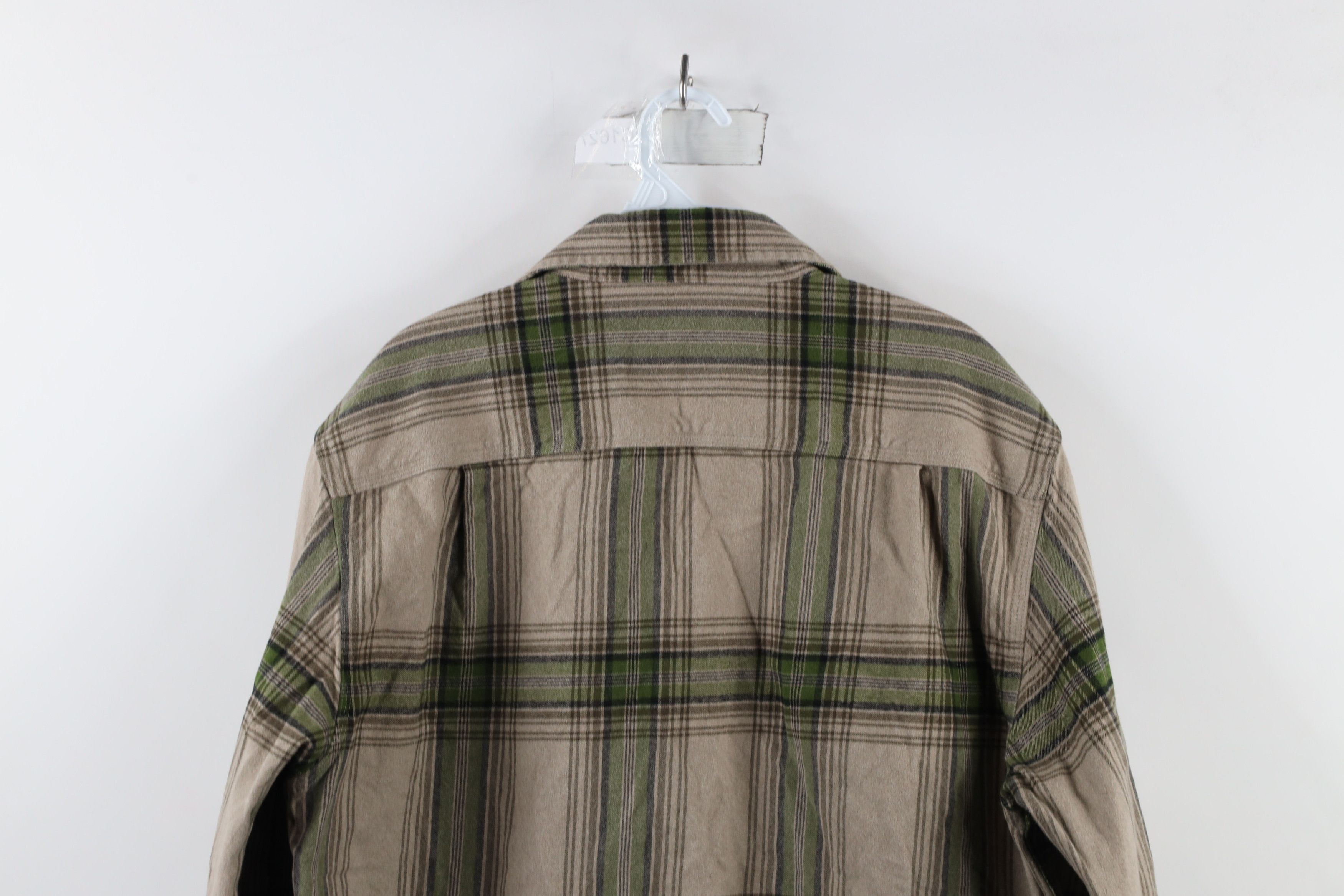 Carhartt × Vintage Vintage Carhartt Fit Heavyweight Flannel Button Shirt Plaid Size ONE SIZE - 10 Thumbnail
